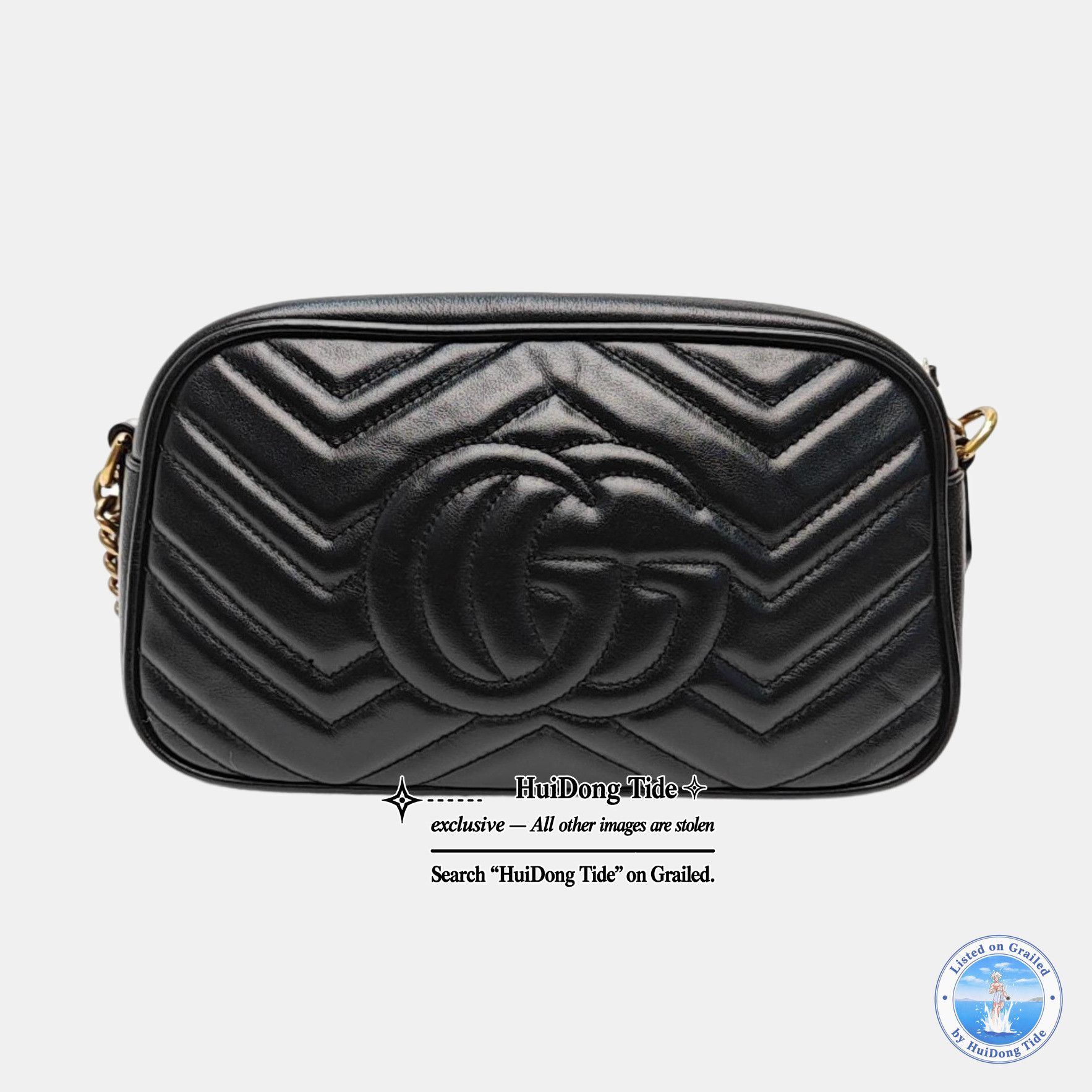 Gucci GUCCI GG Marmont Quilted Leather Shoulder Bag ONE SIZE Size ONE SIZE - 5 Thumbnail