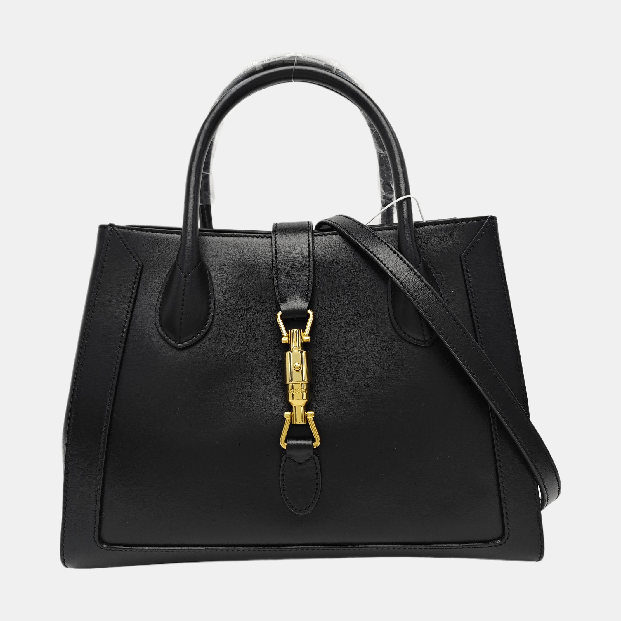 Gucci Gucci Jackie 1961 Black Leather Handle Bag ONE SIZE Size ONE SIZE - 8 Thumbnail
