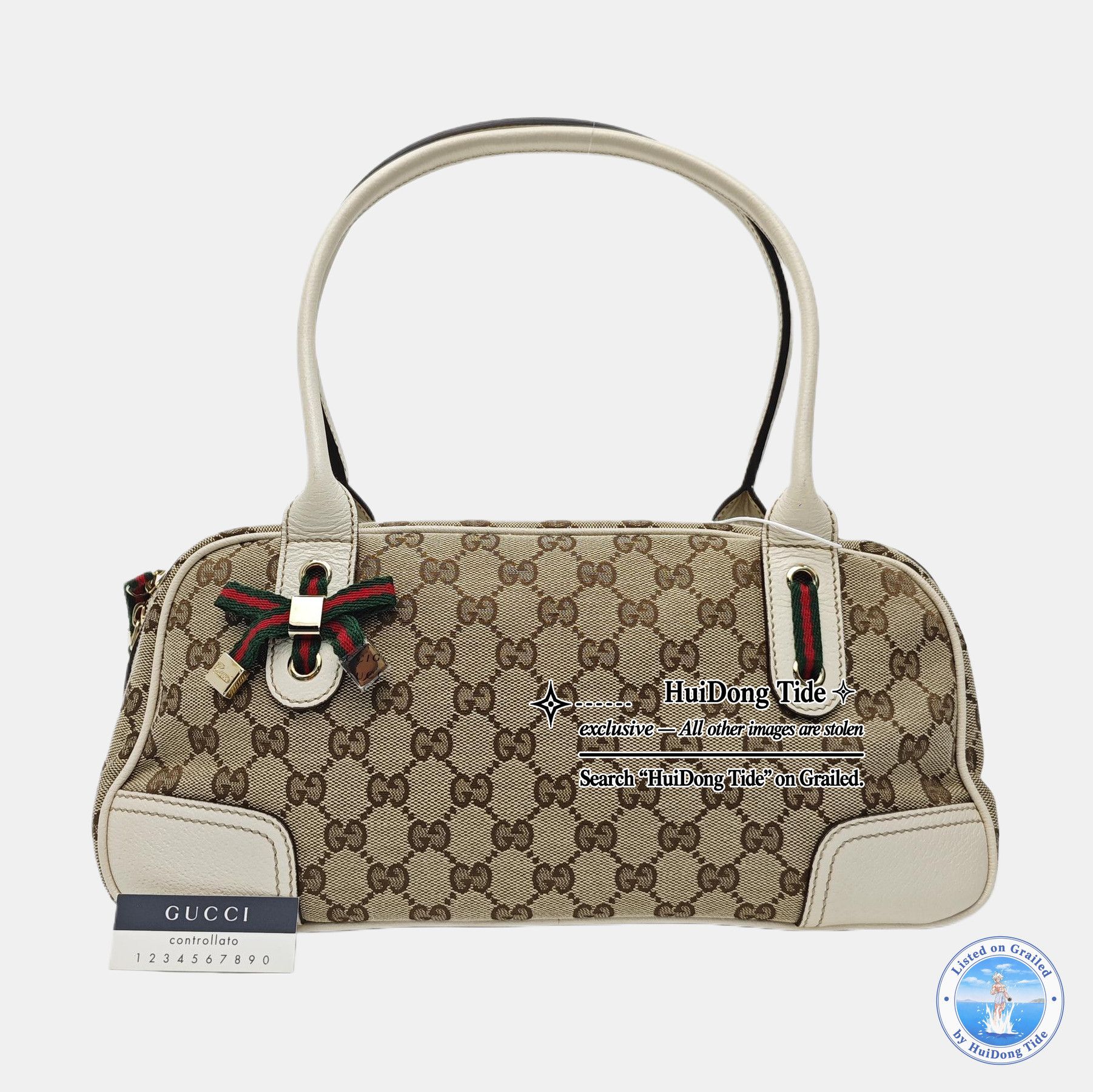 Gucci Gucci GG Canvas Web Bow Handle Bag One Size Size ONE SIZE - 8 Thumbnail