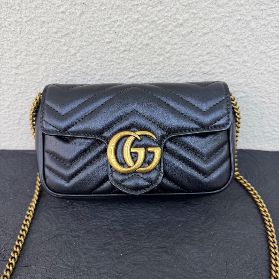 Gucci Gucci GG Marmont Quilted Mini Chain Bag Size ONE SIZE - 2 Thumbnail