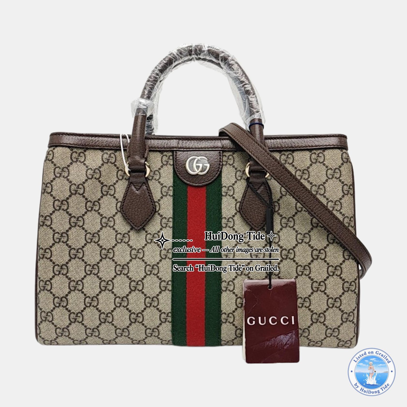 Gucci Gucci Ophidia GG Supreme Canvas Handle Bag Size ONE SIZE - 8 Thumbnail