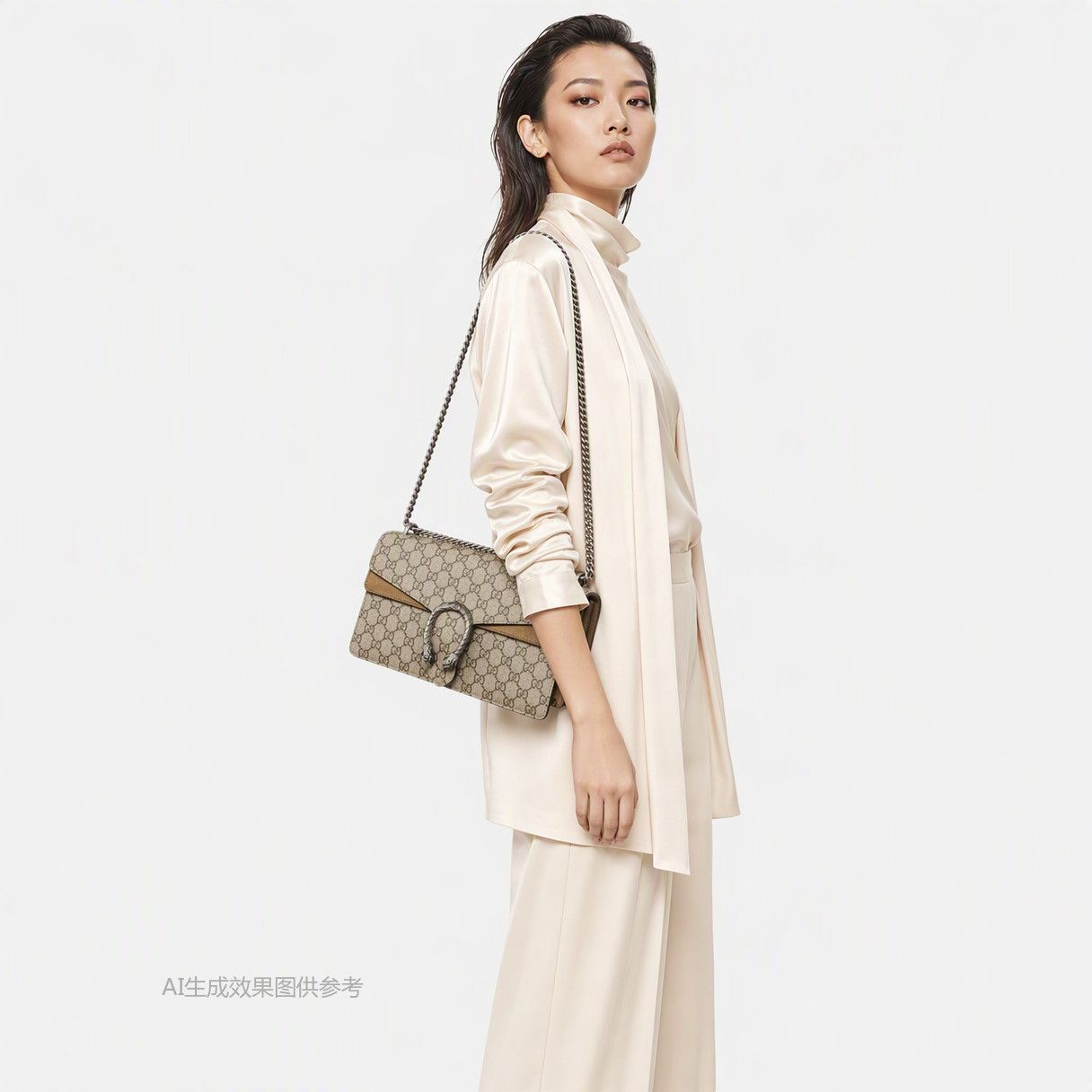 Gucci Gucci Dionysus Small Monogram Canvas Shoulder Bag Size ONE SIZE - 2 Thumbnail