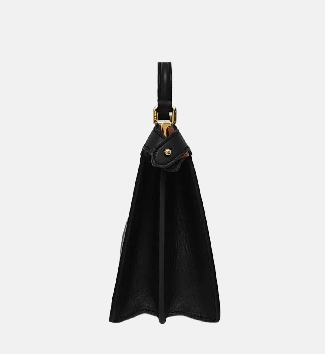 Fendi FENDI Peekaboo Small black cowhide leather shoulder bag gold hardware detachable Size ONE SIZE - 4 Thumbnail