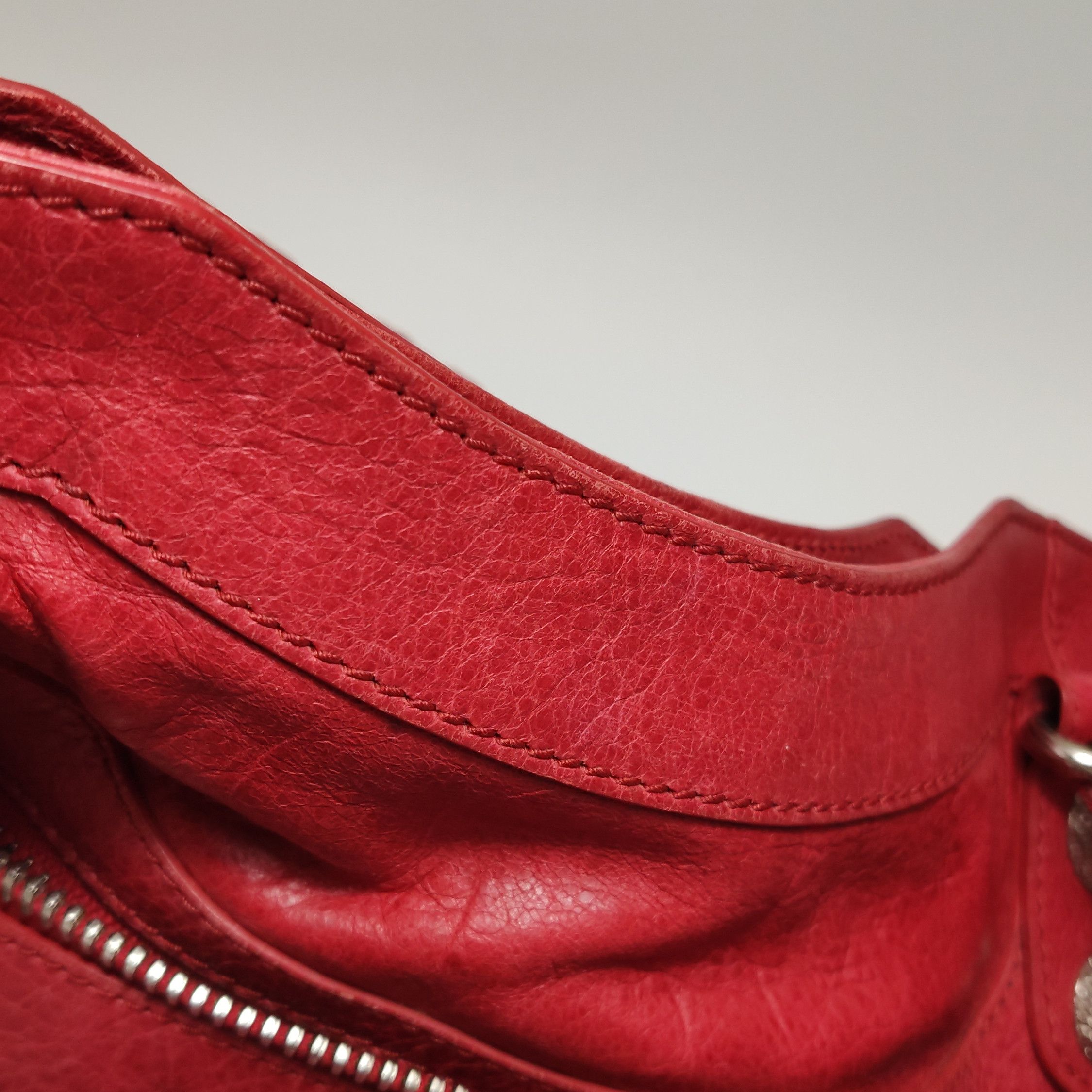 Balenciaga Balenciaga Giant City Studded Leather Bag Red Size OS Size ONE SIZE - 20 Thumbnail