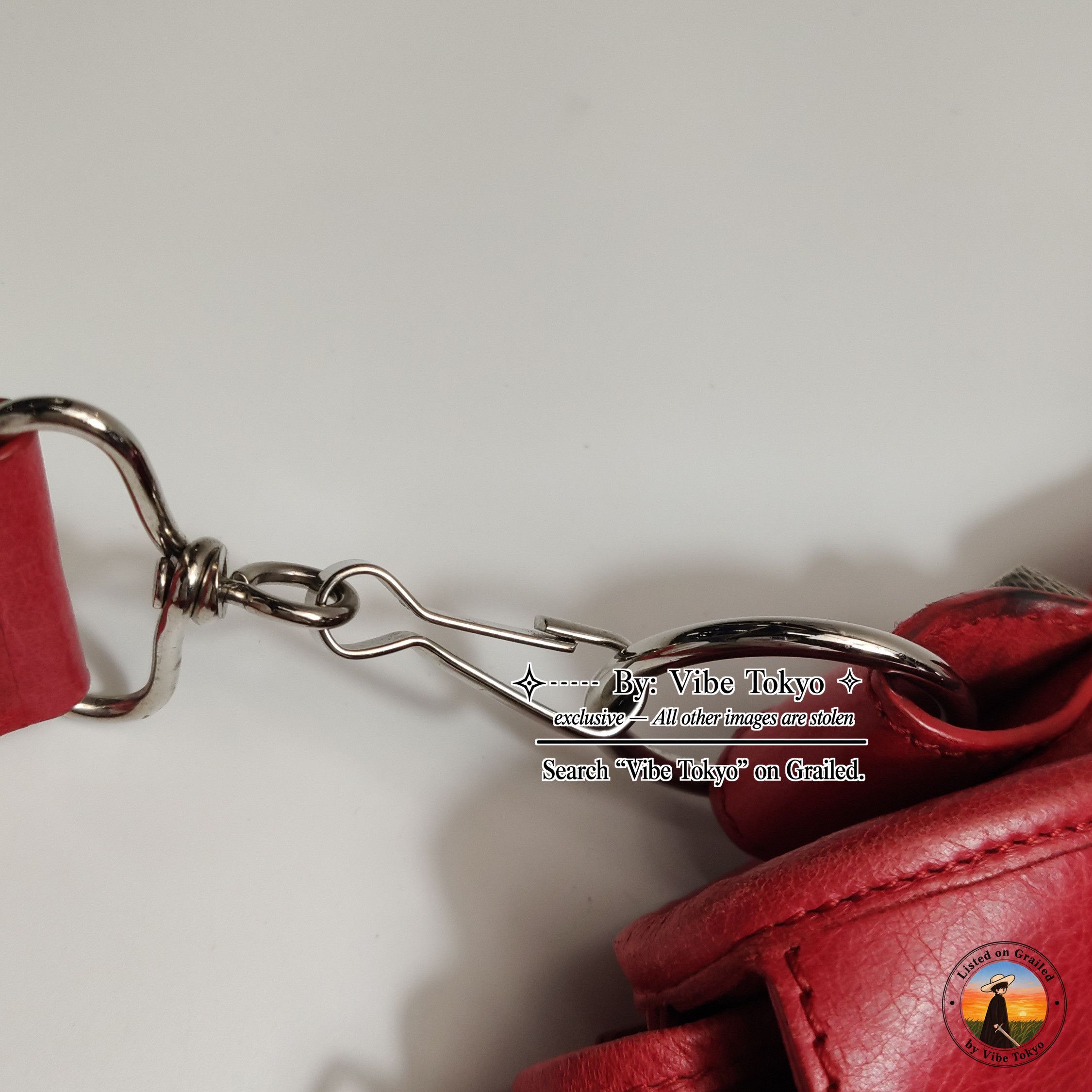 Balenciaga Balenciaga Giant City Studded Leather Bag Red Size OS Size ONE SIZE - 13 Thumbnail