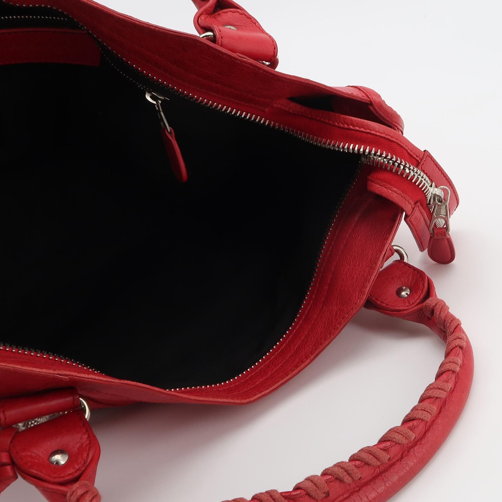 Balenciaga Balenciaga Giant City Studded Leather Bag Red Size OS Size ONE SIZE - 7 Thumbnail