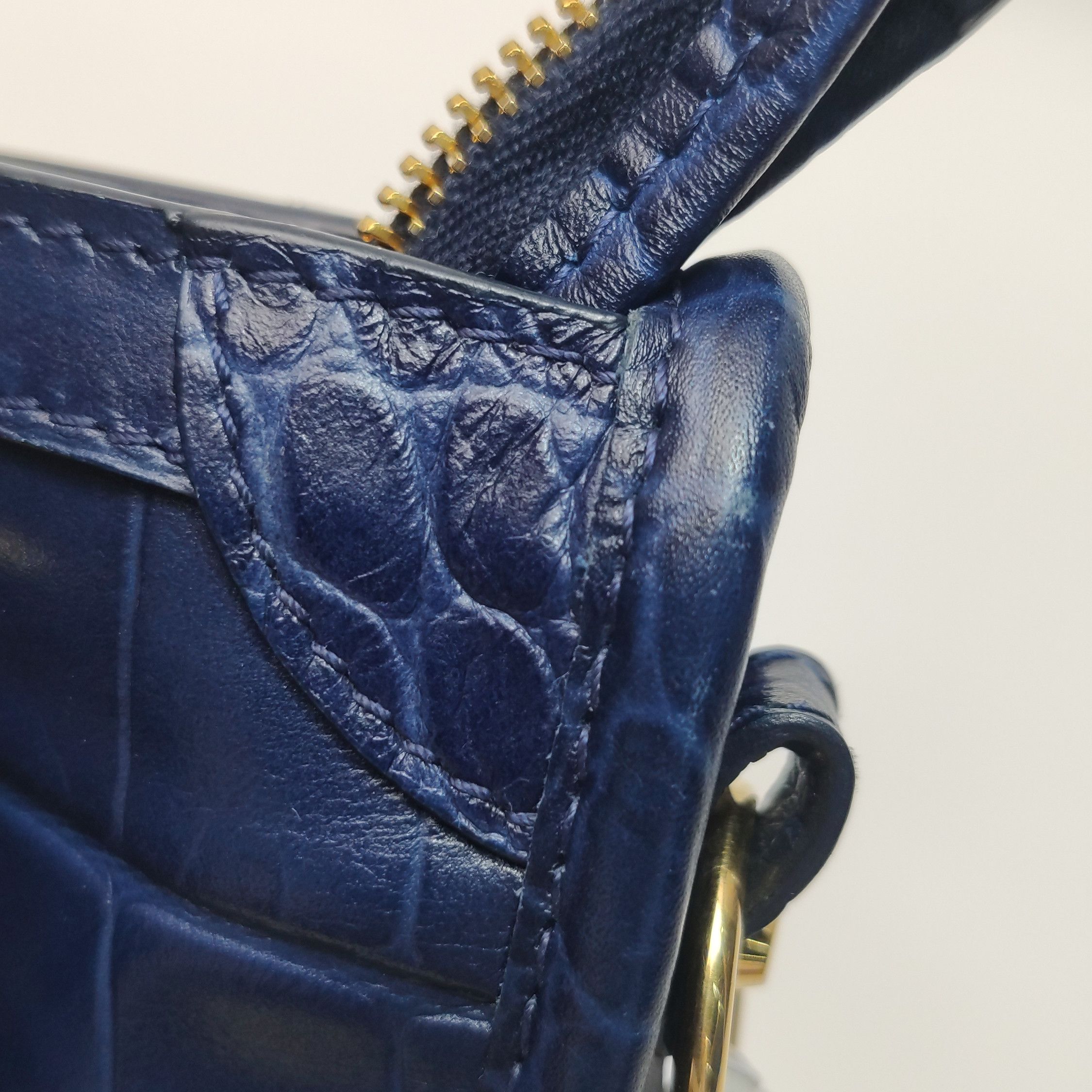 Balenciaga Balenciaga Le City Nano Crocodile Embossed Leather Bag Size ONE SIZE - 19 Thumbnail