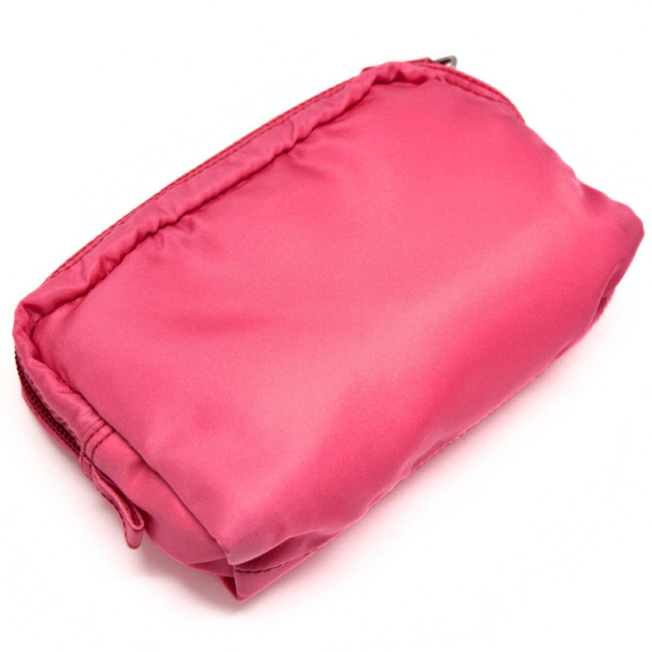 Prada PRADA Triangle Logo Nylon Pouch Pink Size ONE SIZE - 2 Thumbnail