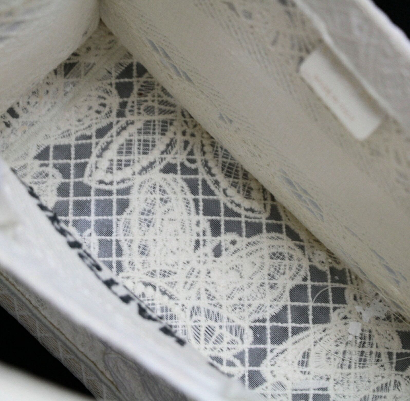Dior Christian Dior Small Book Jacquard White Bag Size ONE SIZE - 8 Thumbnail