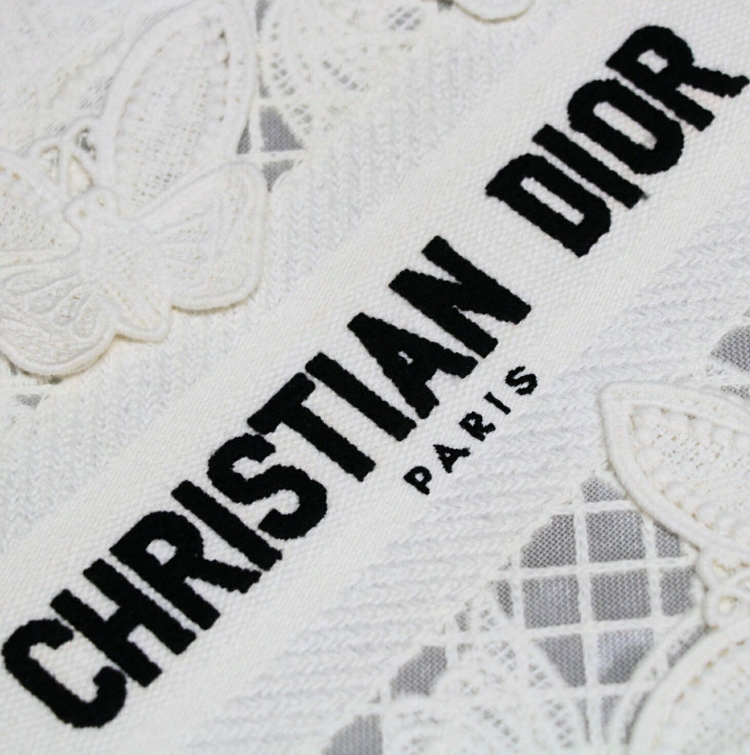Dior Christian Dior Small Book Jacquard White Bag Size ONE SIZE - 7 Thumbnail