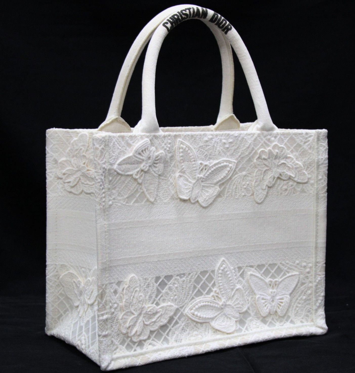 Dior Christian Dior Small Book Jacquard White Bag Size ONE SIZE - 2 Thumbnail