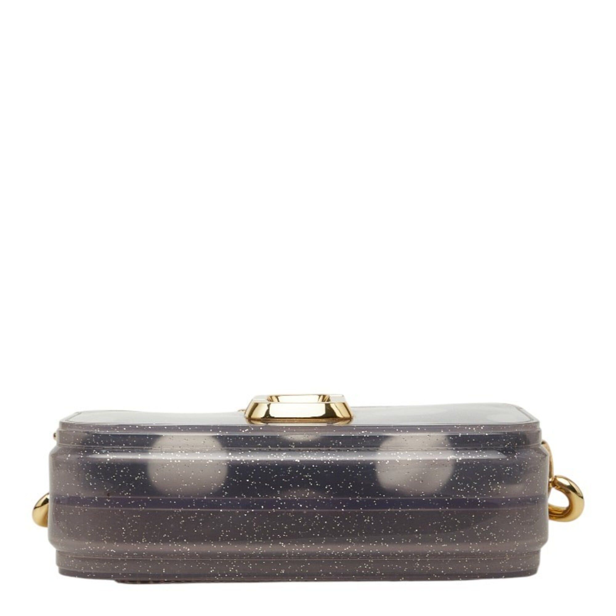 Marc Jacobs Marc Jacobs The Jelly Glitter Snapshot Crossbody Shoulder Bag, Gray Vinyl, Women's Size ONE SIZE - 3 Thumbnail