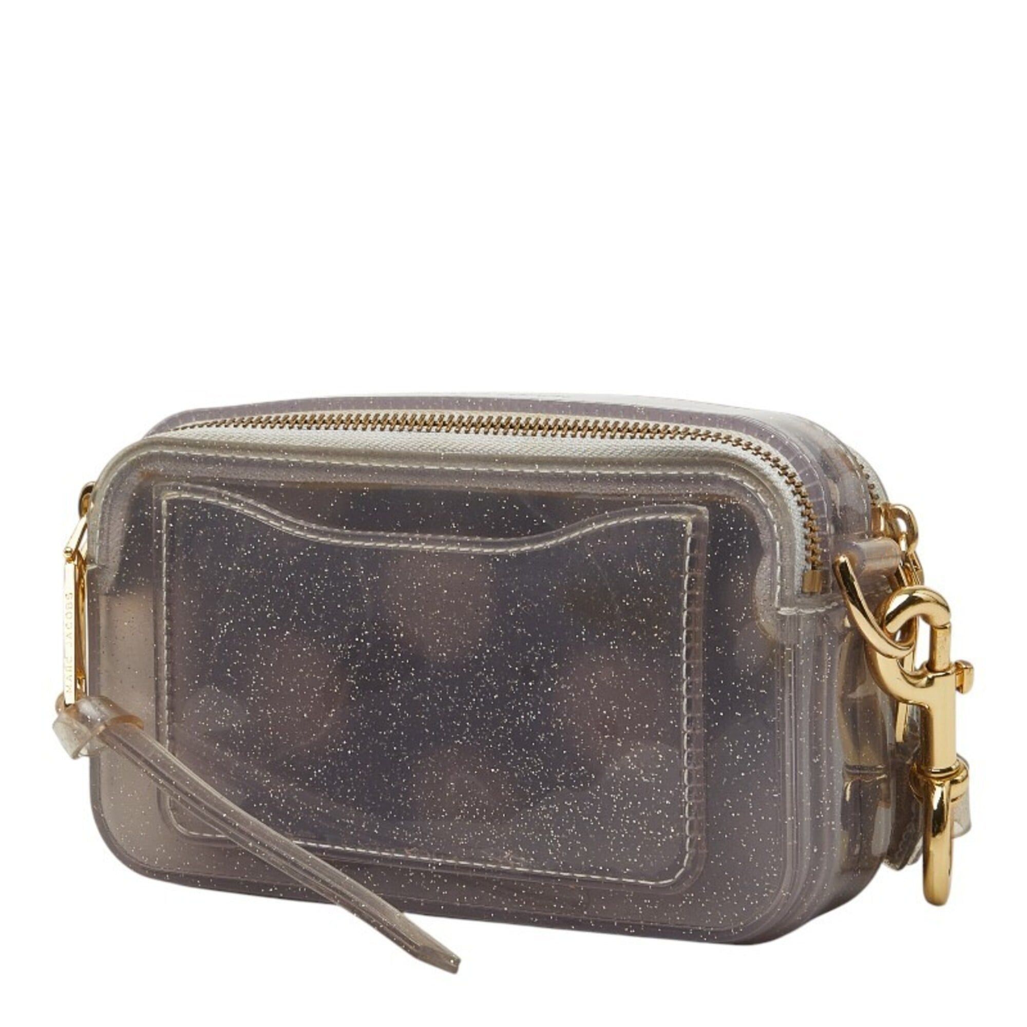 Marc Jacobs Marc Jacobs The Jelly Glitter Snapshot Crossbody Shoulder Bag, Gray Vinyl, Women's Size ONE SIZE - 2 Thumbnail