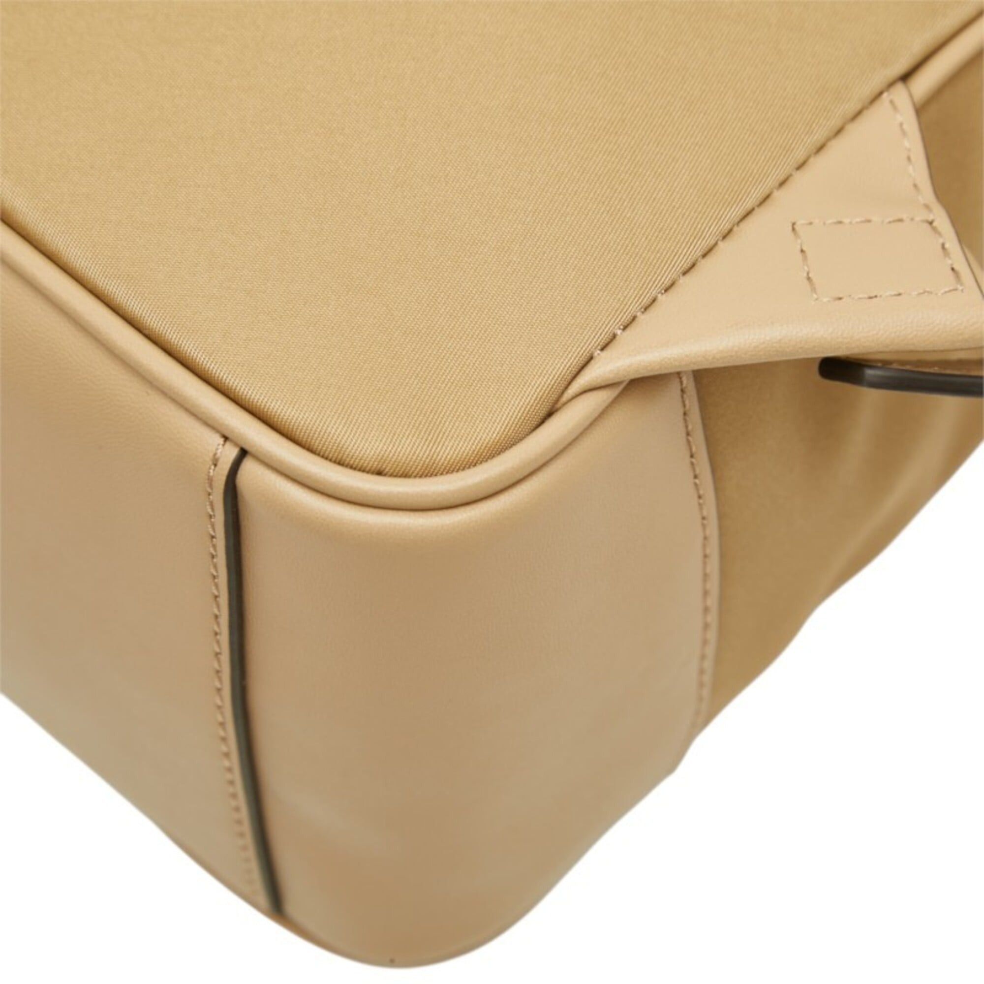 Michael Kors Michael Kors Brooklyn Backpack Daypack 30T2GBNB2C Beige Nylon Leather Women's Size ONE SIZE - 6 Thumbnail