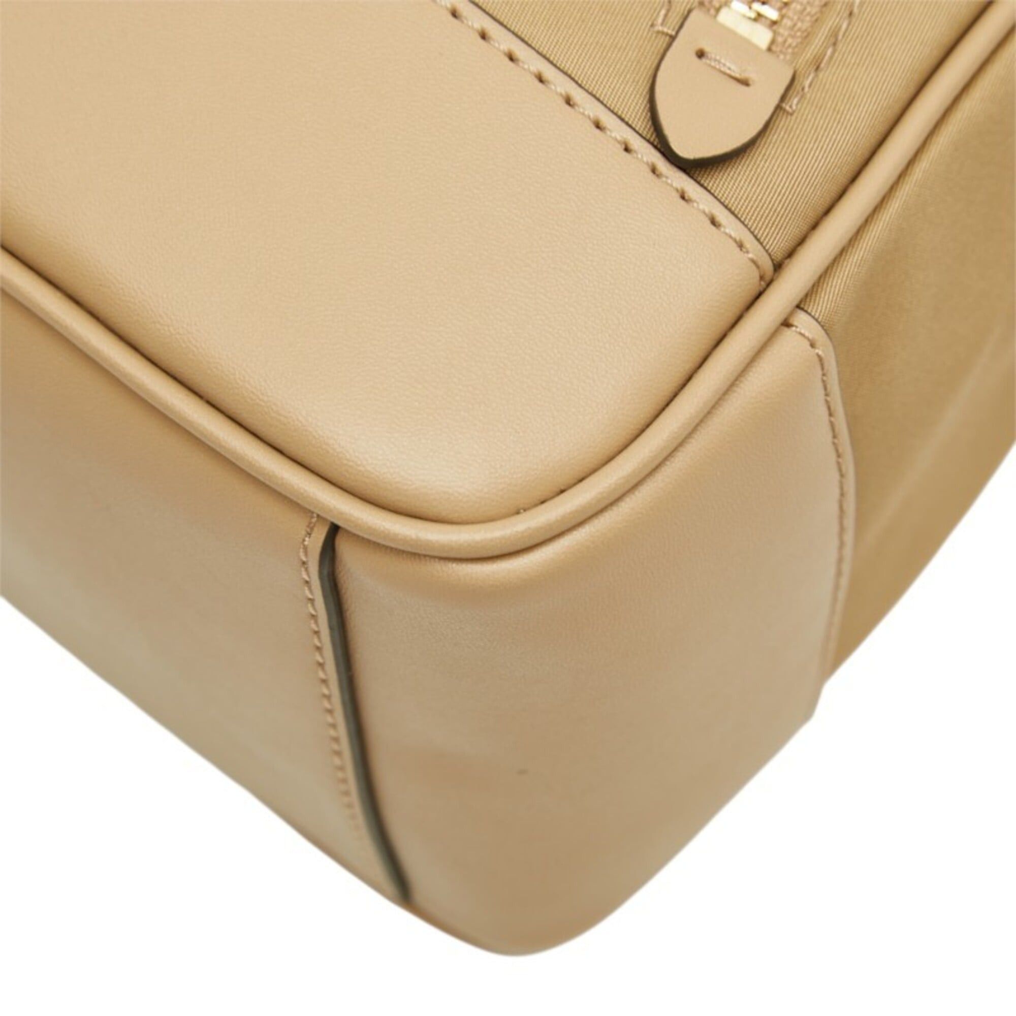 Michael Kors Michael Kors Brooklyn Backpack Daypack 30T2GBNB2C Beige Nylon Leather Women's Size ONE SIZE - 4 Thumbnail