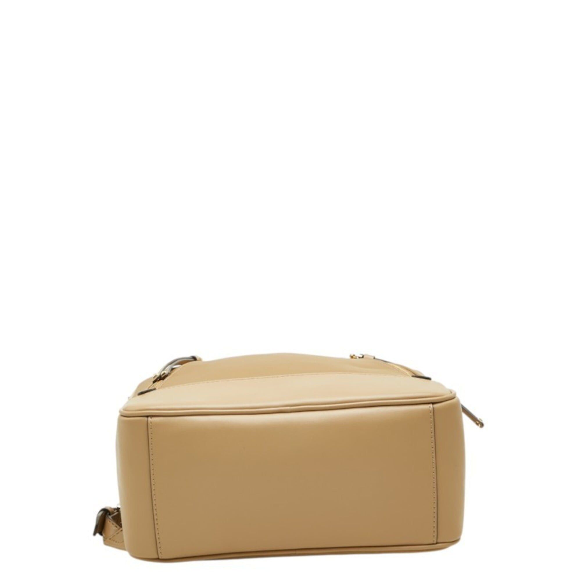 Michael Kors Michael Kors Brooklyn Backpack Daypack 30T2GBNB2C Beige Nylon Leather Women's Size ONE SIZE - 3 Thumbnail