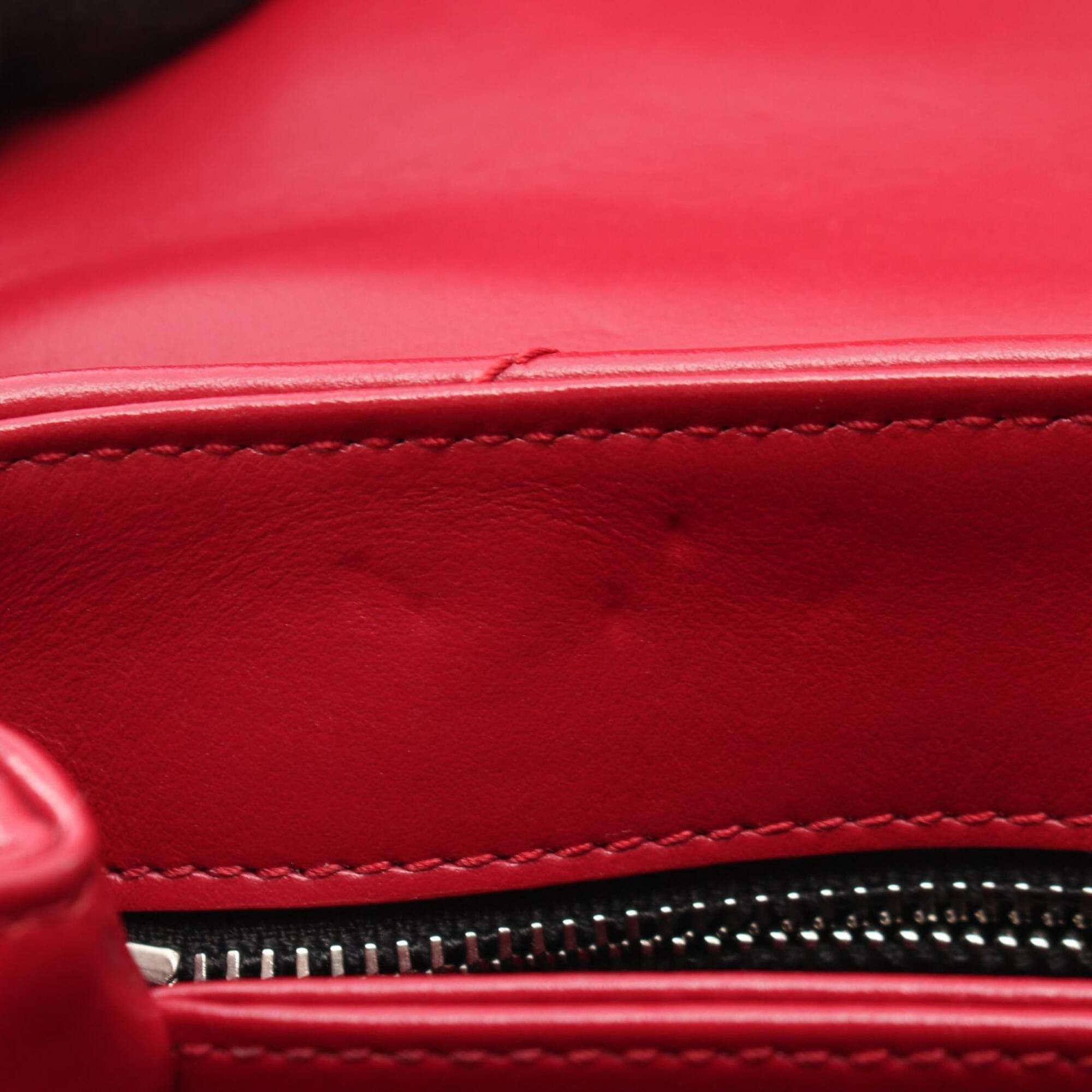 Saint Laurent Paris Yves Saint Laurent Paris Toy Bag Lulu Shoulder Handbag Leather Women's Red 467072 Size ONE SIZE - 5 Thumbnail