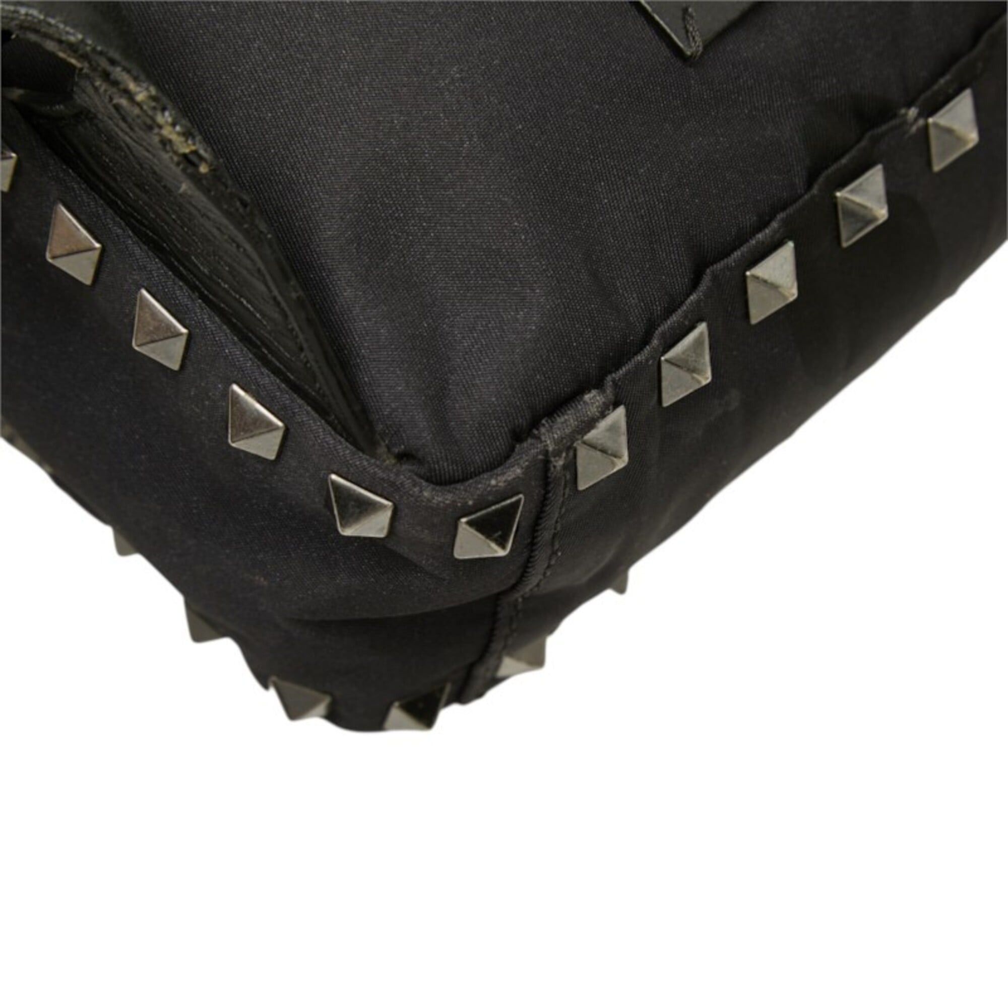Valentino Valentino Rockstud Camouflage Backpack, Black Leather, Women's Size ONE SIZE - 7 Thumbnail