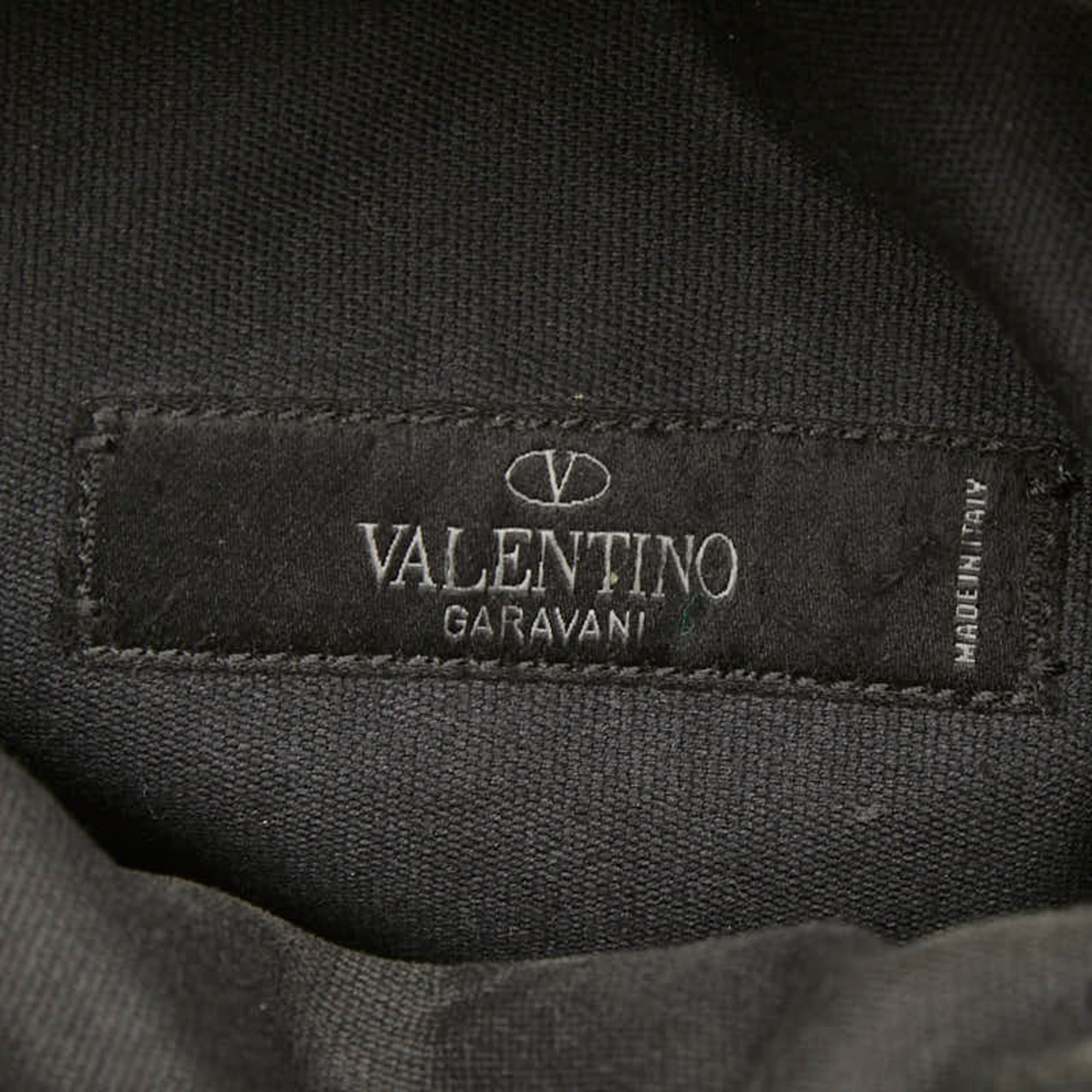 Valentino Valentino Rockstud Camouflage Backpack, Black Leather, Women's Size ONE SIZE - 12 Thumbnail