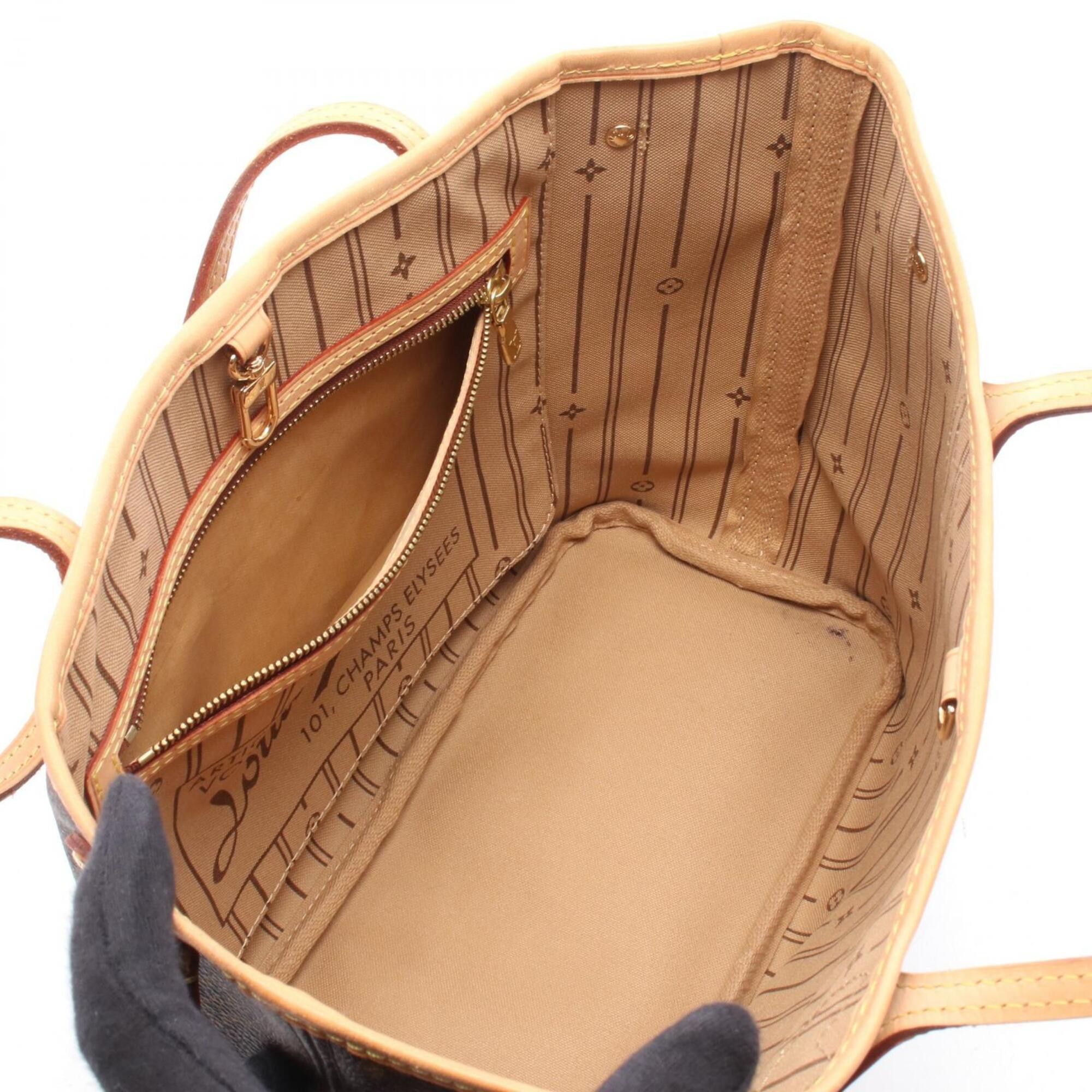 Louis Vuitton Louis Vuitton Neverfull PM Monogram Tote Bag Handbag, Coated Canvas and Leather, Pattern, Women's, Brown, M40155 Size ONE SIZE - 3 Thumbnail