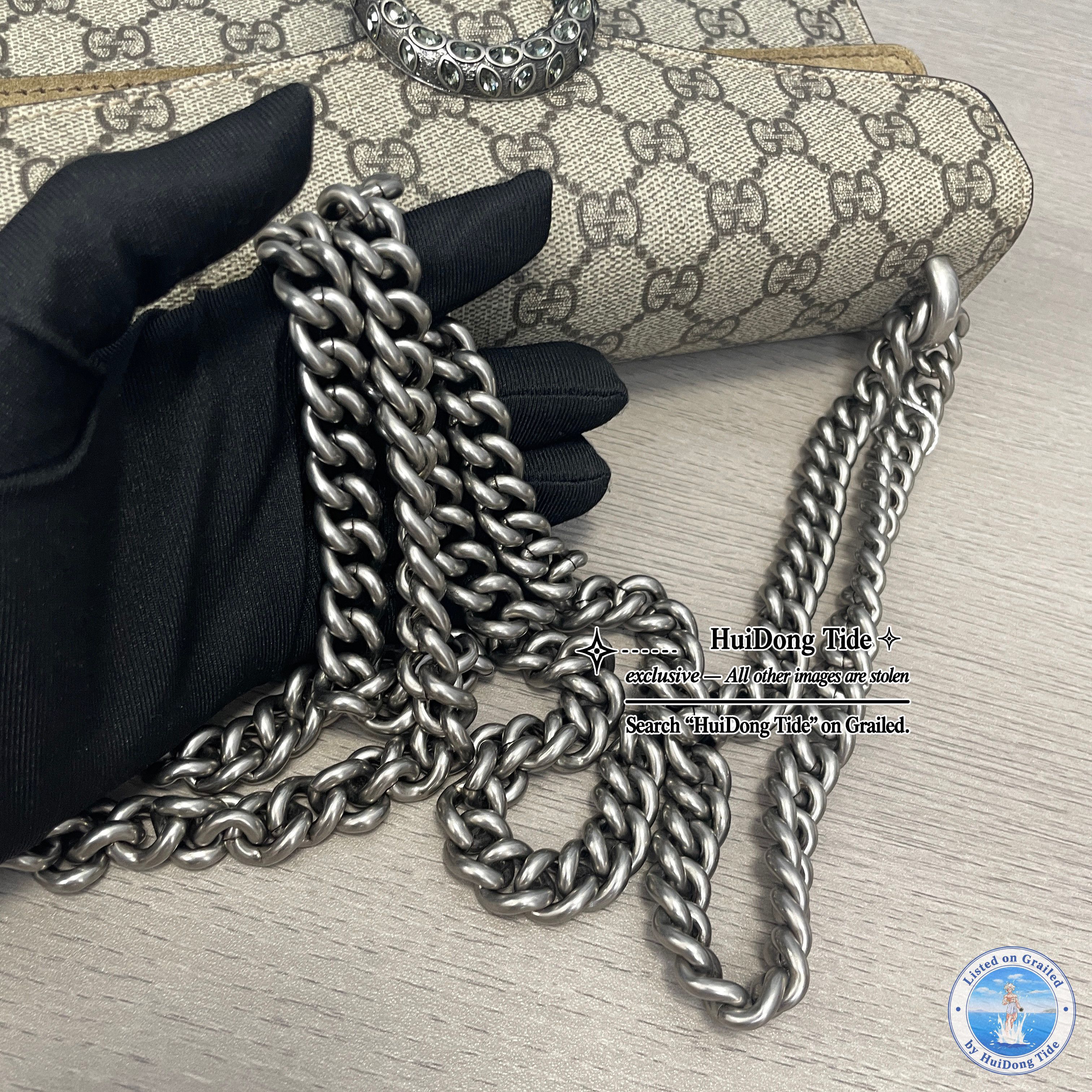 Gucci Gucci Dionysus GG Supreme Canvas Chain Shoulder Bag Size ONE SIZE - 8 Thumbnail