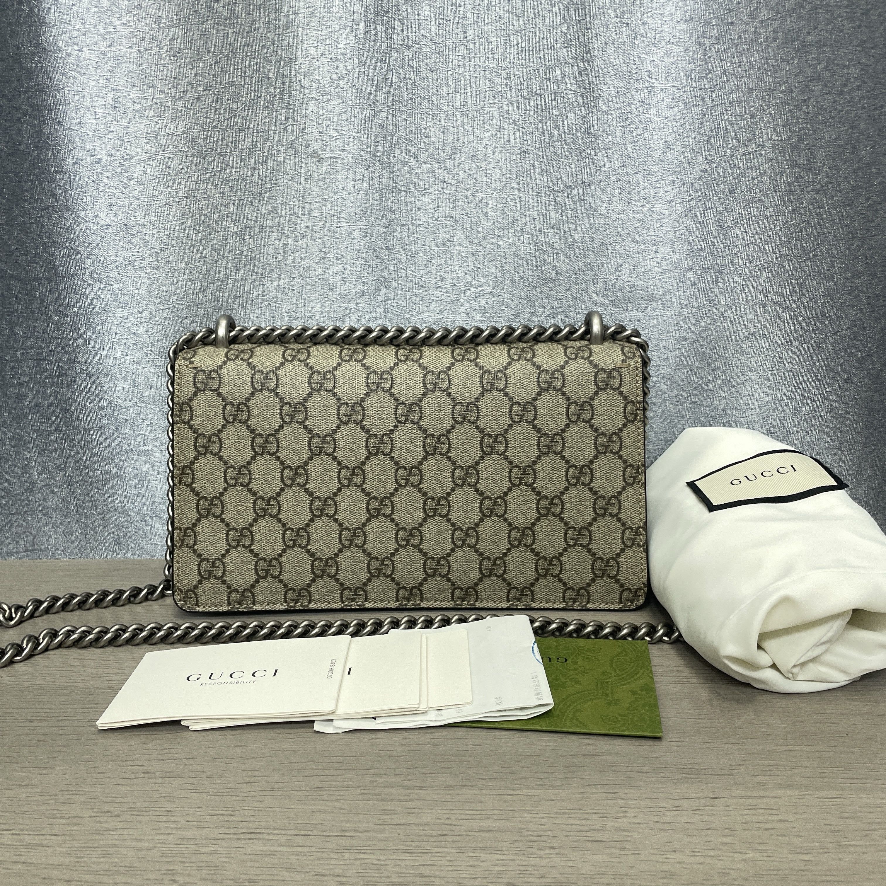 Gucci Gucci Dionysus GG Supreme Canvas Chain Shoulder Bag Size ONE SIZE - 3 Thumbnail
