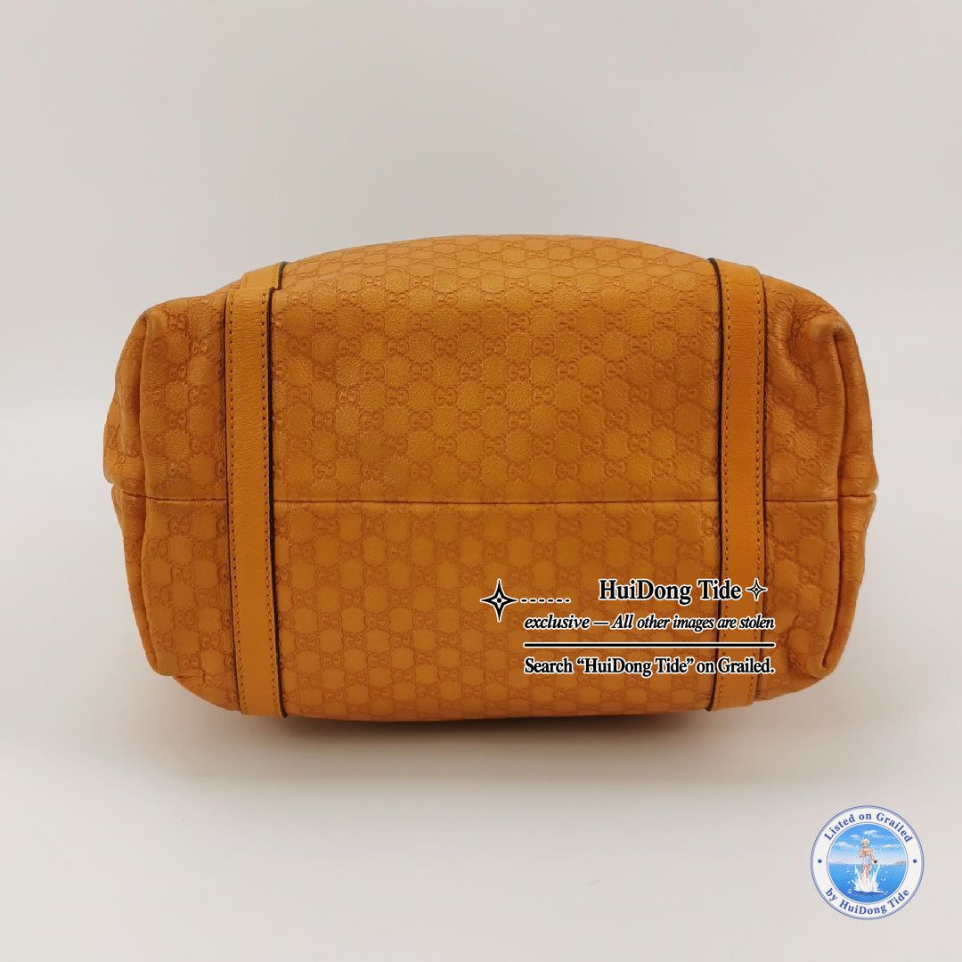 Gucci Gucci Yellow Leather GG Embossed Tote Bag Size ONE SIZE - 6 Thumbnail