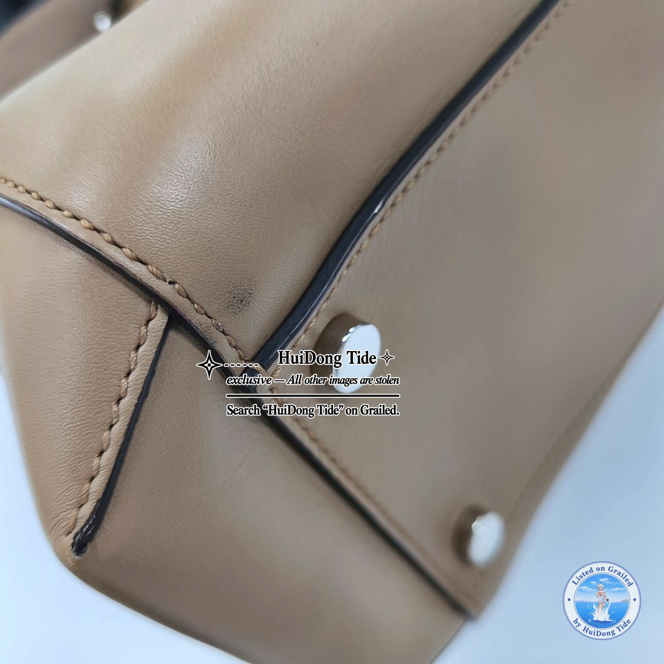 Gucci Gucci Bamboo Beige Leather Tote Bag One Size Size ONE SIZE - 11 Thumbnail