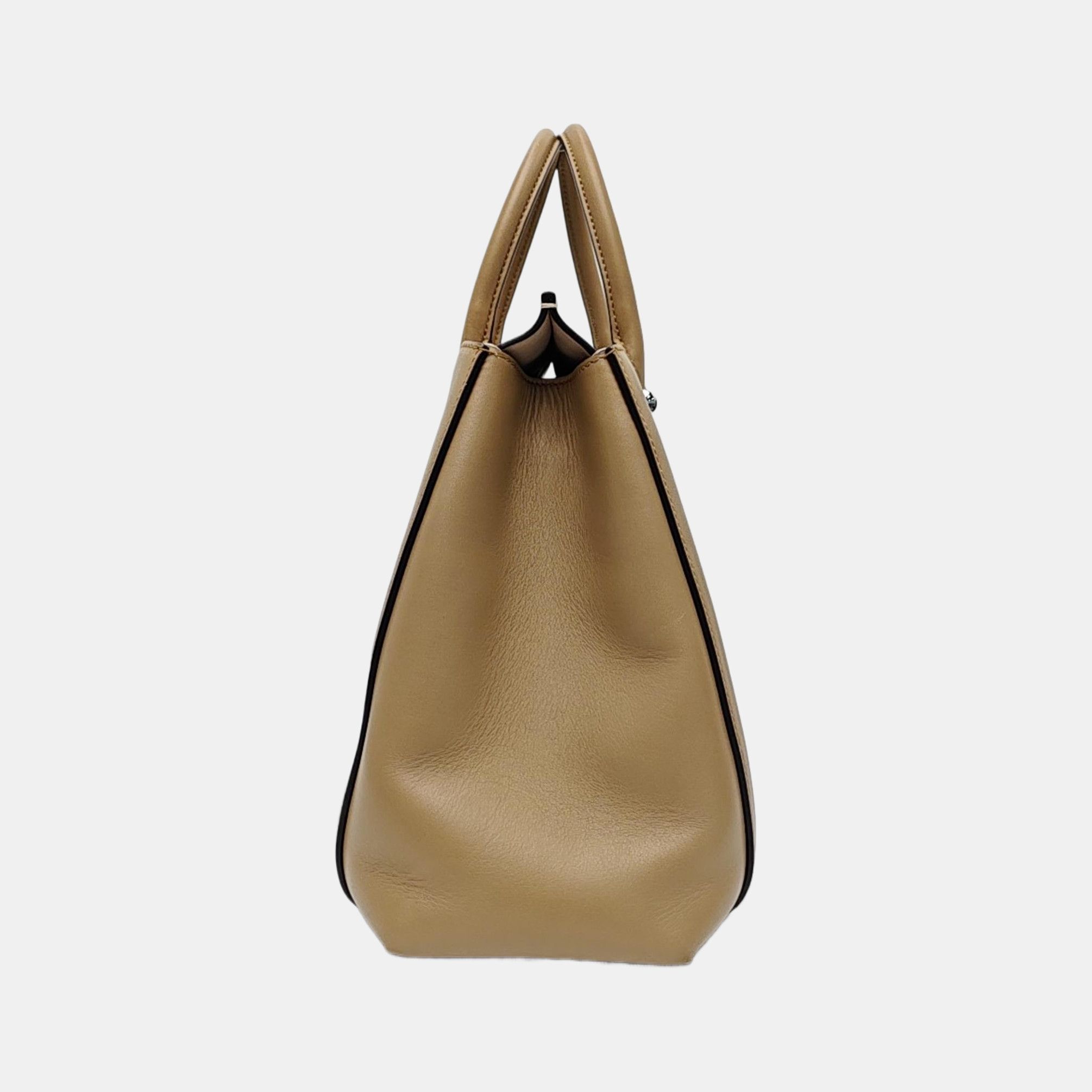 Gucci Gucci Bamboo Beige Leather Tote Bag One Size Size ONE SIZE - 4 Thumbnail