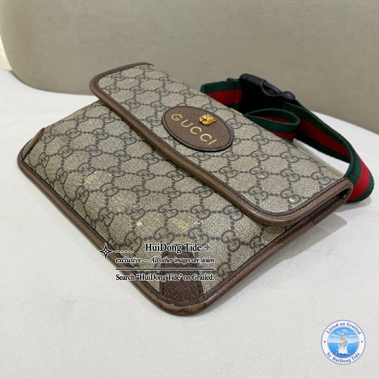 Gucci Gucci Neo Vintage GG Supreme Tiger Belt Bag Size ONE SIZE - 9 Thumbnail