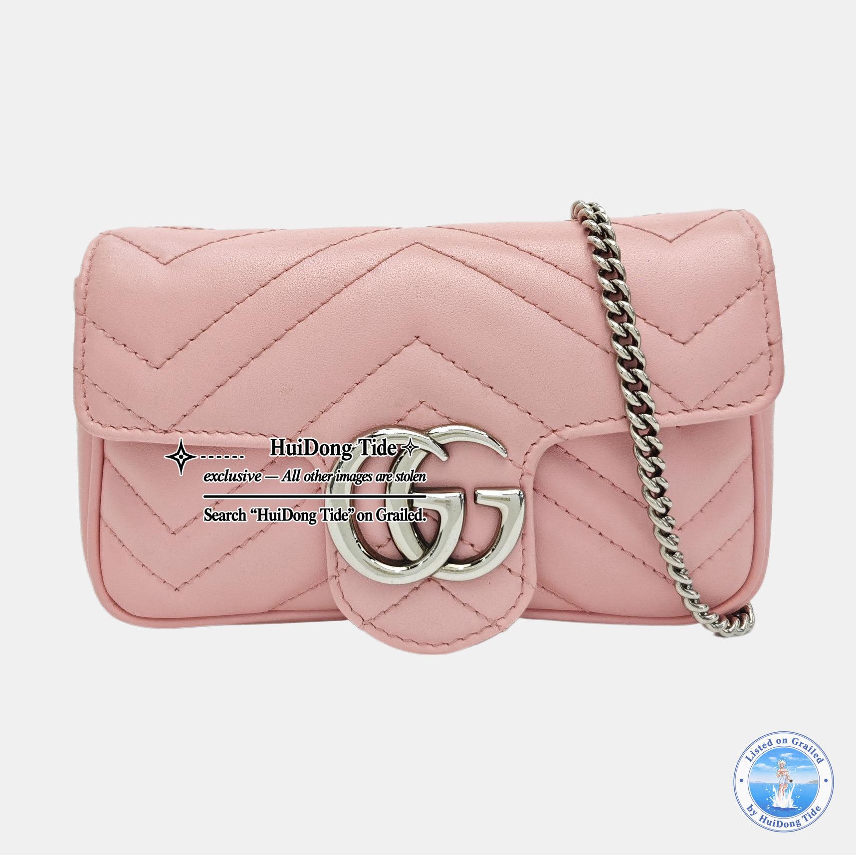 Gucci Gucci GG Marmont Mini Quilted Leather Chain Bag Size ONE SIZE - 8 Thumbnail