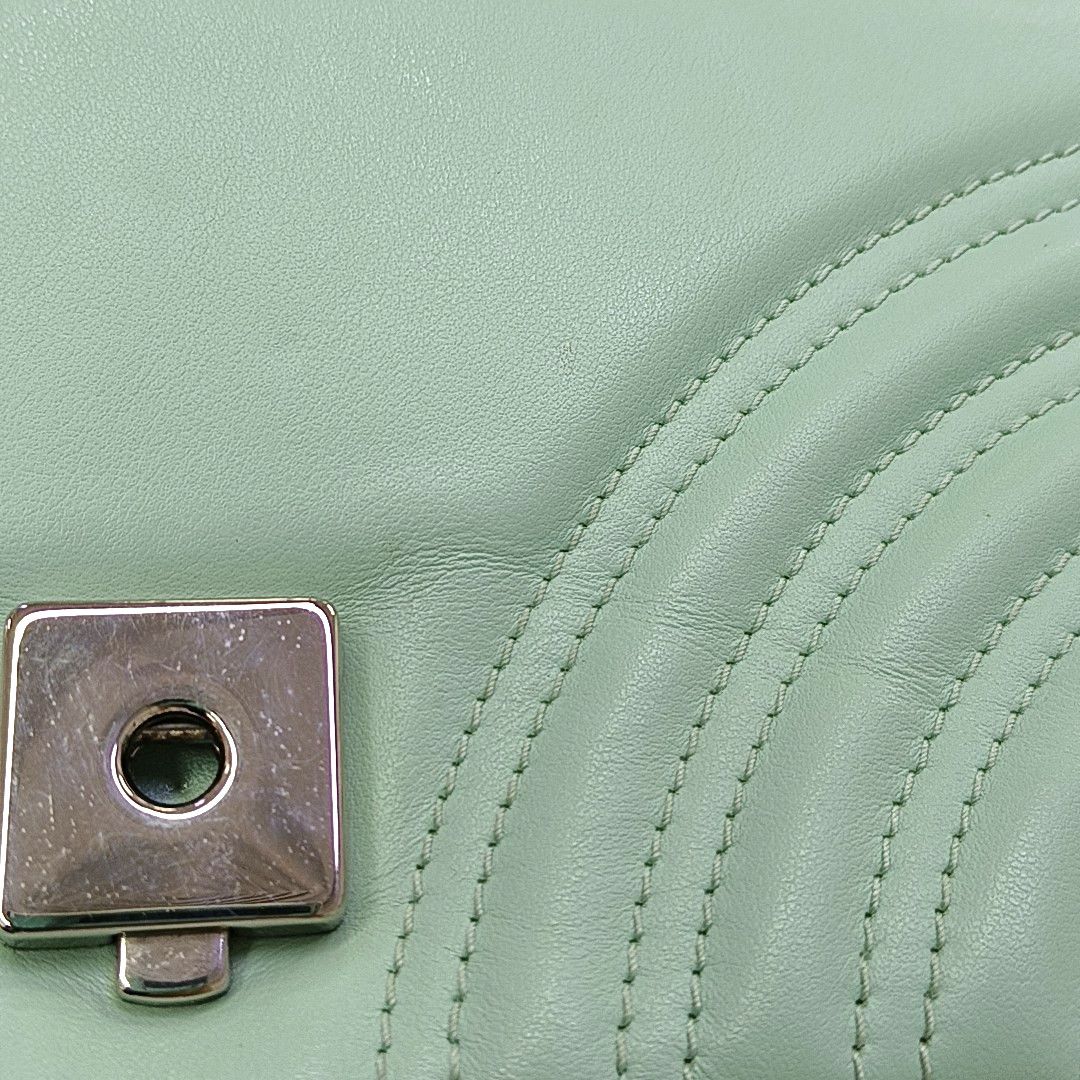 Gucci Gucci GG Marmont Leather Wave Shoulder Bag Size ONE SIZE - 9 Thumbnail