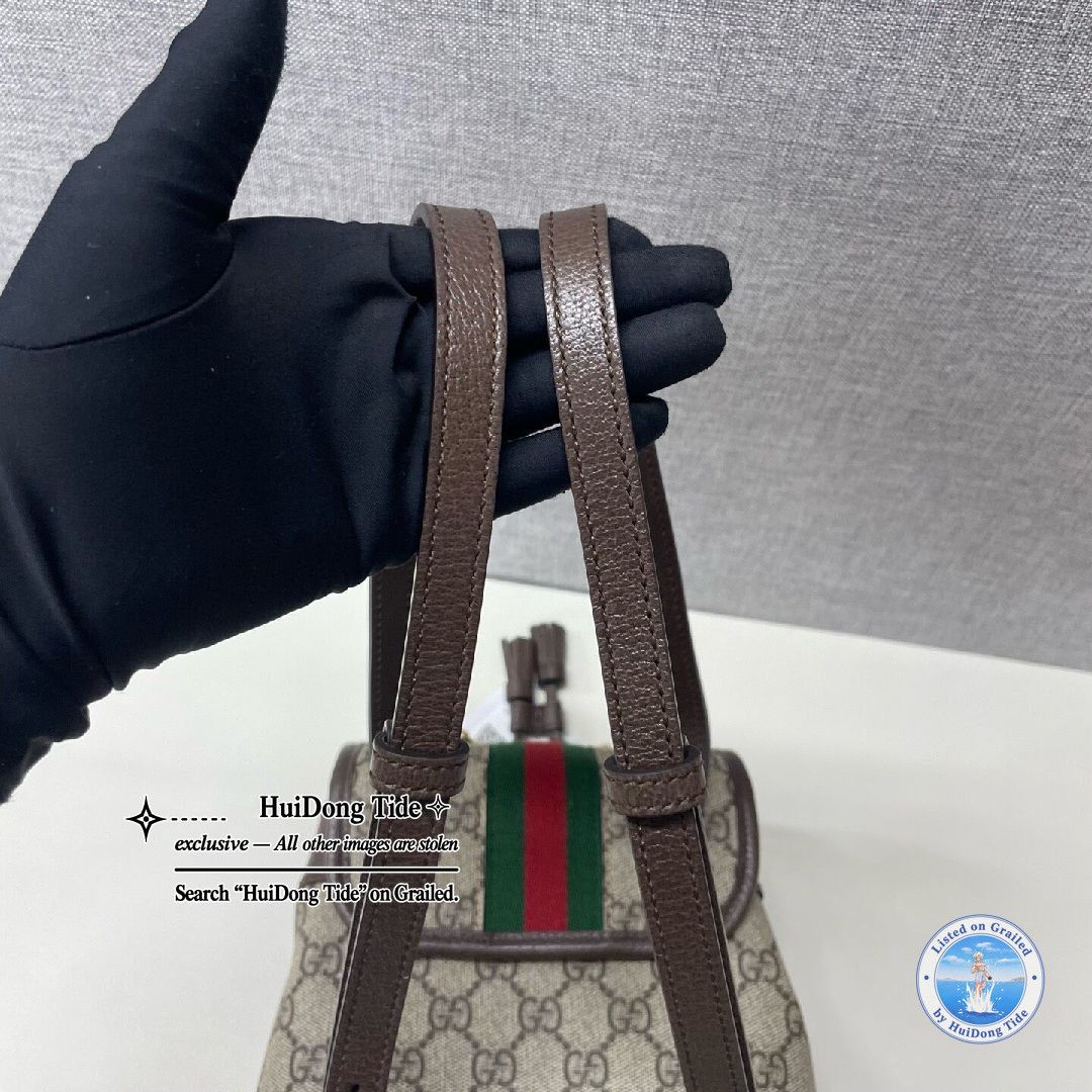 Gucci Gucci Ophidia Mini Monogram Canvas Backpack Size ONE SIZE - 10 Thumbnail