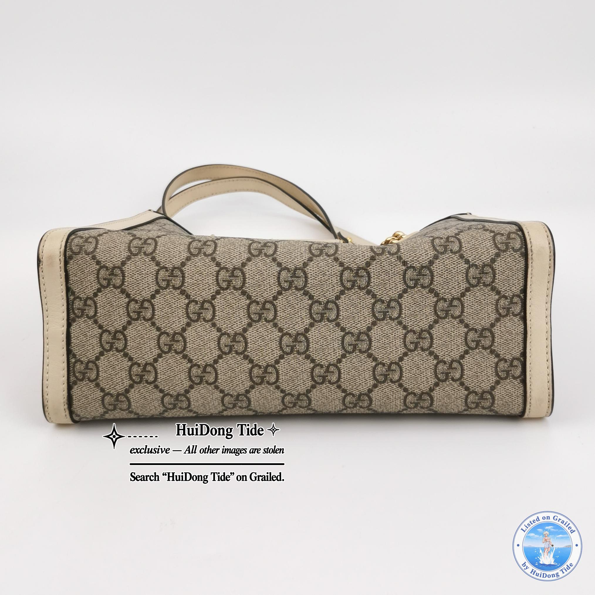 Gucci Gucci Padlock Monogram Coated Canvas Handle Bag Size ONE SIZE - 6 Thumbnail