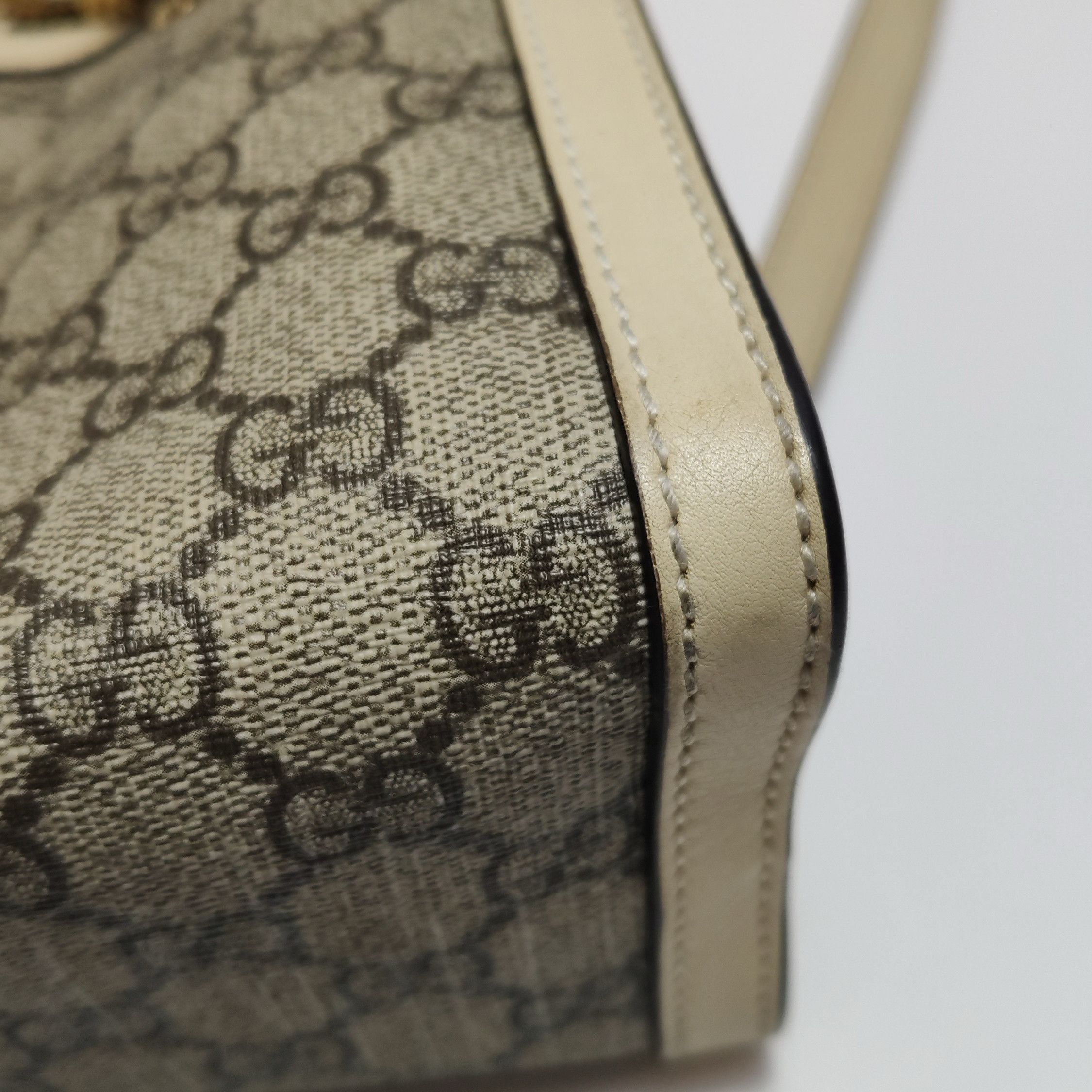 Gucci Gucci Padlock Monogram Coated Canvas Handle Bag Size ONE SIZE - 12 Thumbnail