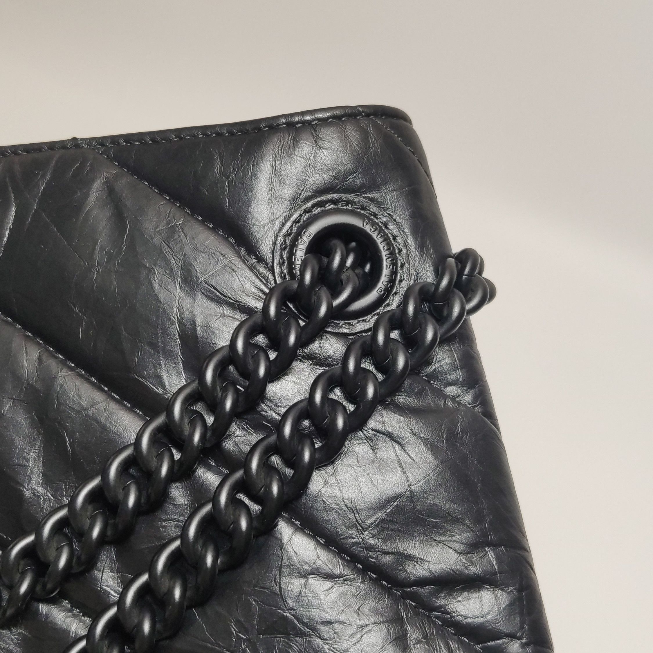 Balenciaga Balenciaga Crush Quilted Leather Shoulder Bag Size ONE SIZE - 11 Thumbnail