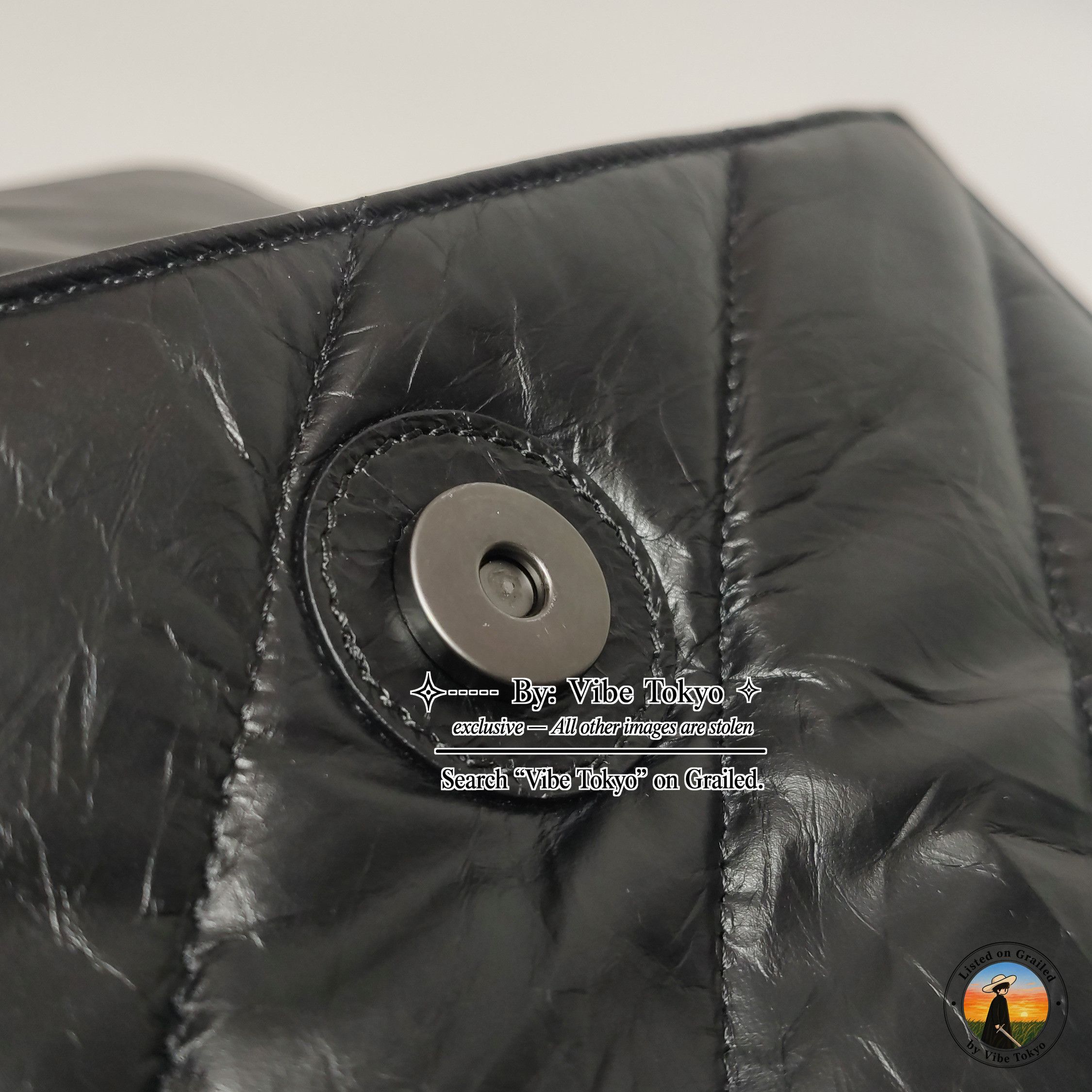 Balenciaga Balenciaga Crush Quilted Leather Shoulder Bag Size ONE SIZE - 9 Thumbnail