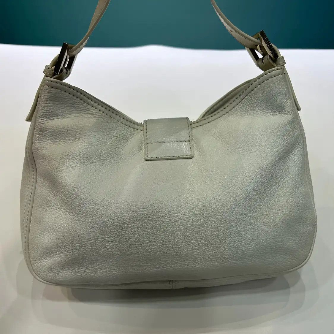 Fendi FENDI Mamma Forever white leather doubleF shoulder bag detachable strap Size ONE SIZE - 3 Thumbnail