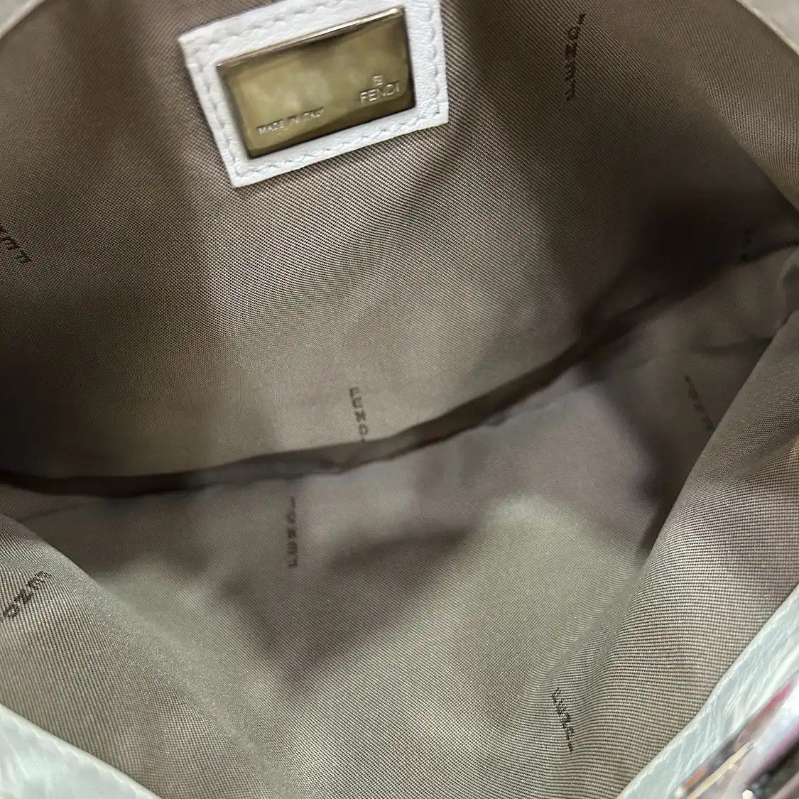 Fendi FENDI Mamma Forever white leather doubleF shoulder bag detachable strap Size ONE SIZE - 7 Thumbnail