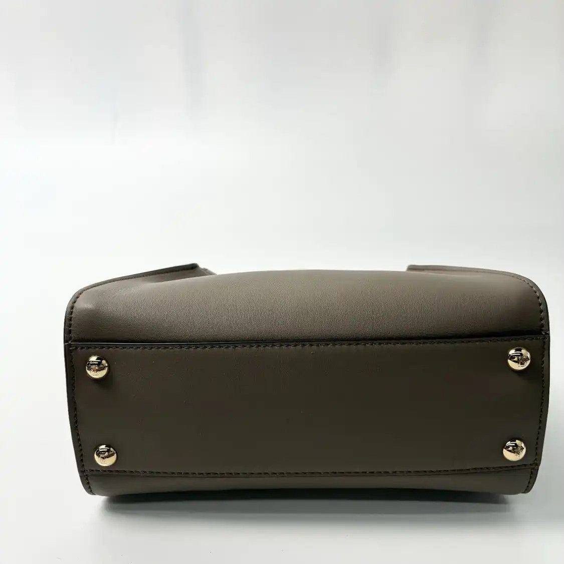 Fendi FENDI Peekaboo mini grey cowhide leather shoulder bag gold hardware detachable s Size ONE SIZE - 5 Thumbnail