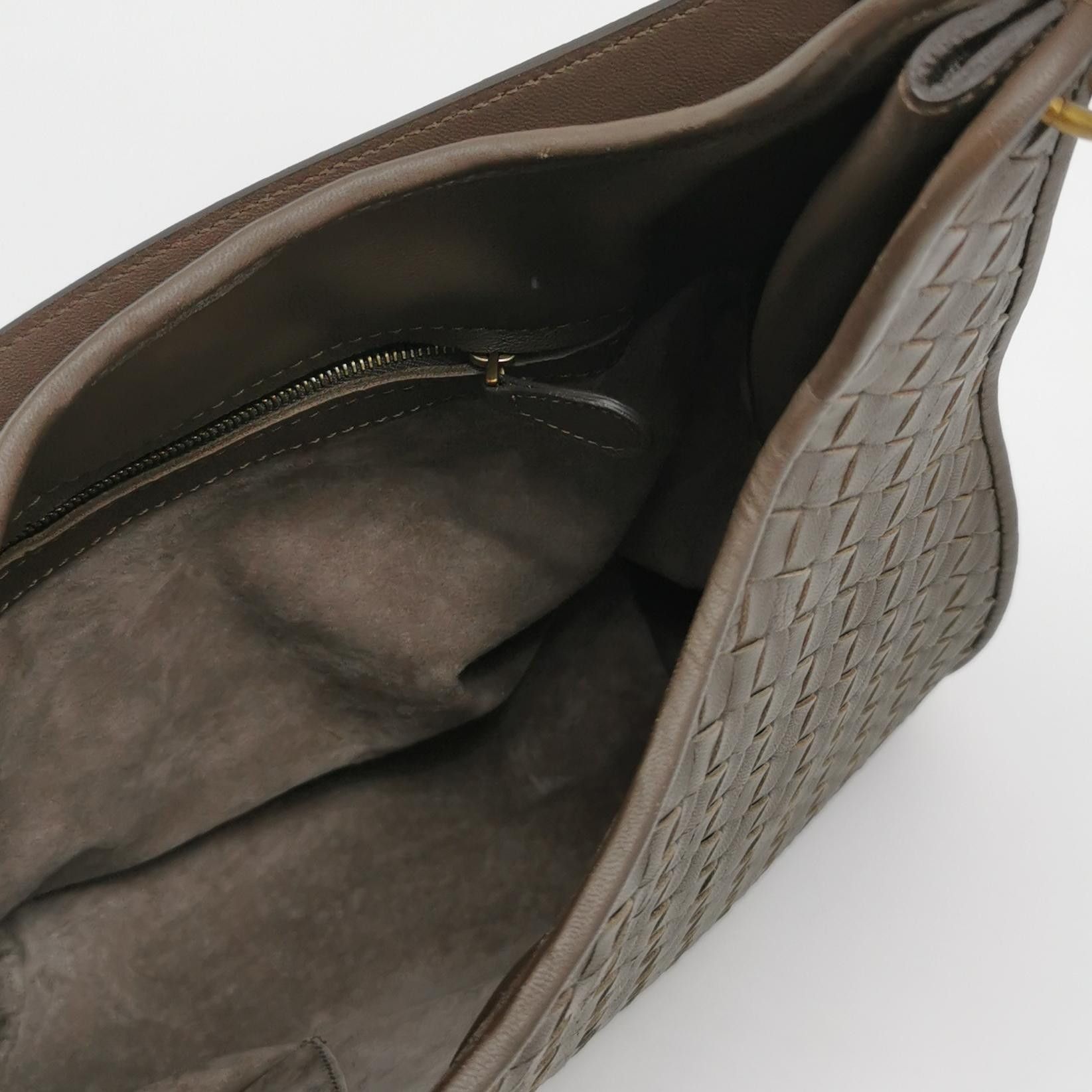 Bottega Veneta Bottega Veneta Brown Intrecciato Leather Shoulder Bag Size ONE SIZE - 7 Thumbnail