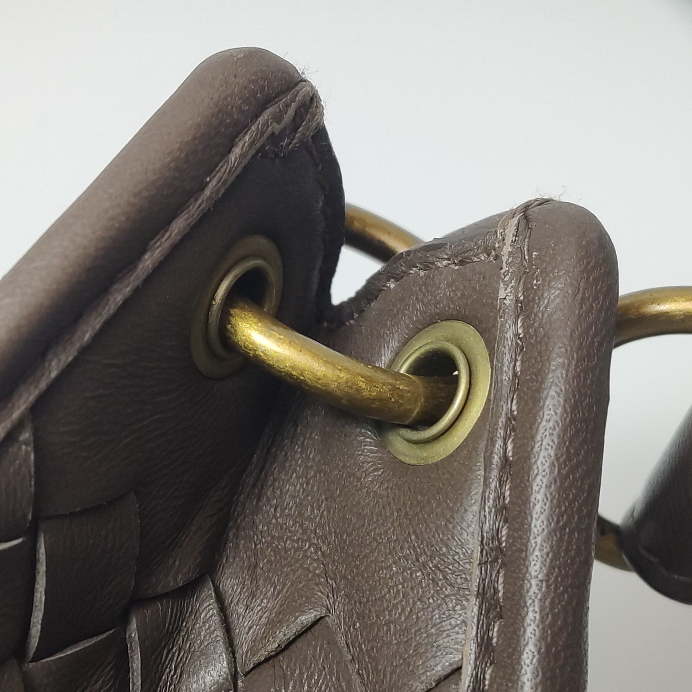 Bottega Veneta Bottega Veneta Brown Intrecciato Leather Shoulder Bag Size ONE SIZE - 16 Thumbnail