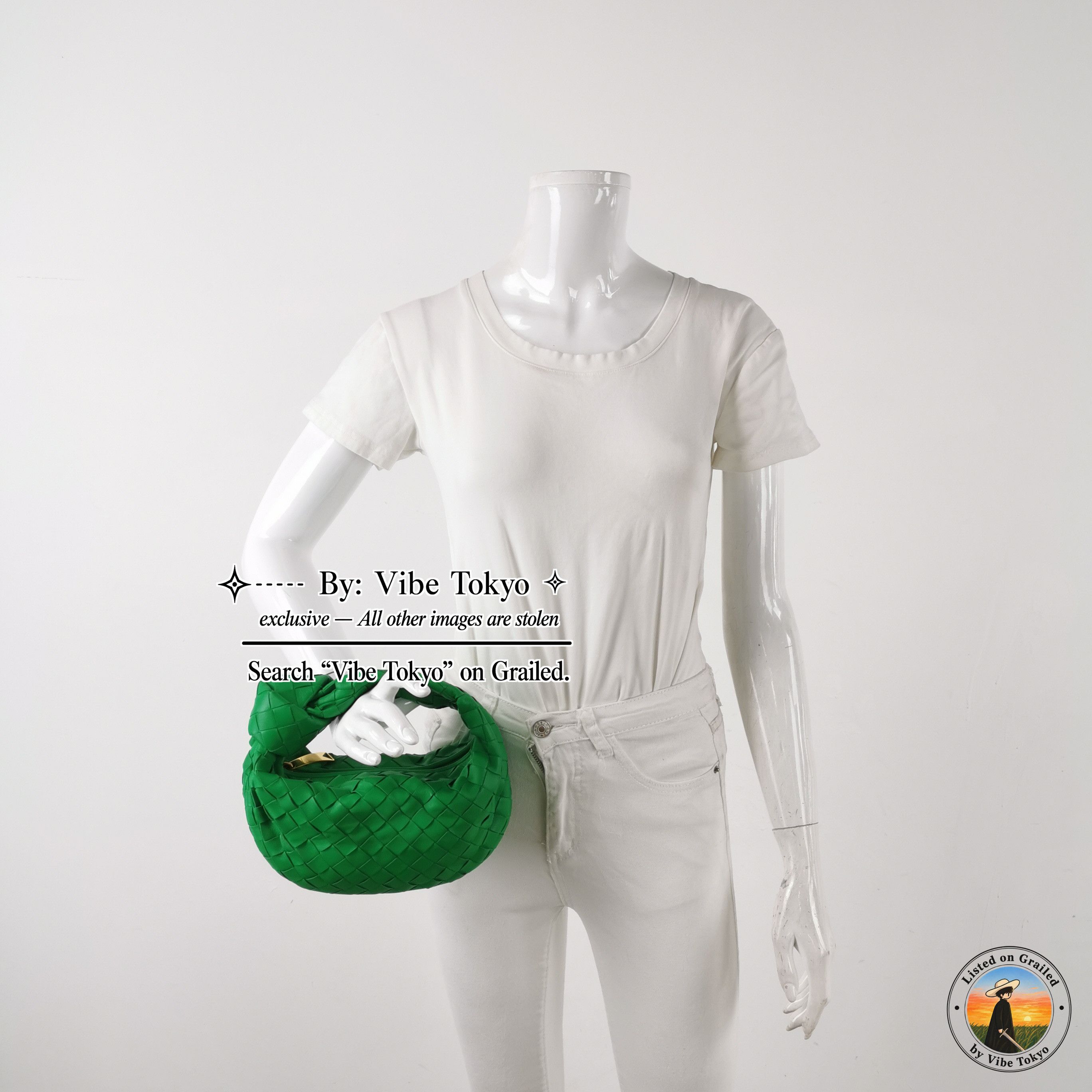 Bottega Veneta Bottega Veneta Green Intrecciato Mini Jodie Bag Size ONE SIZE - 2 Thumbnail