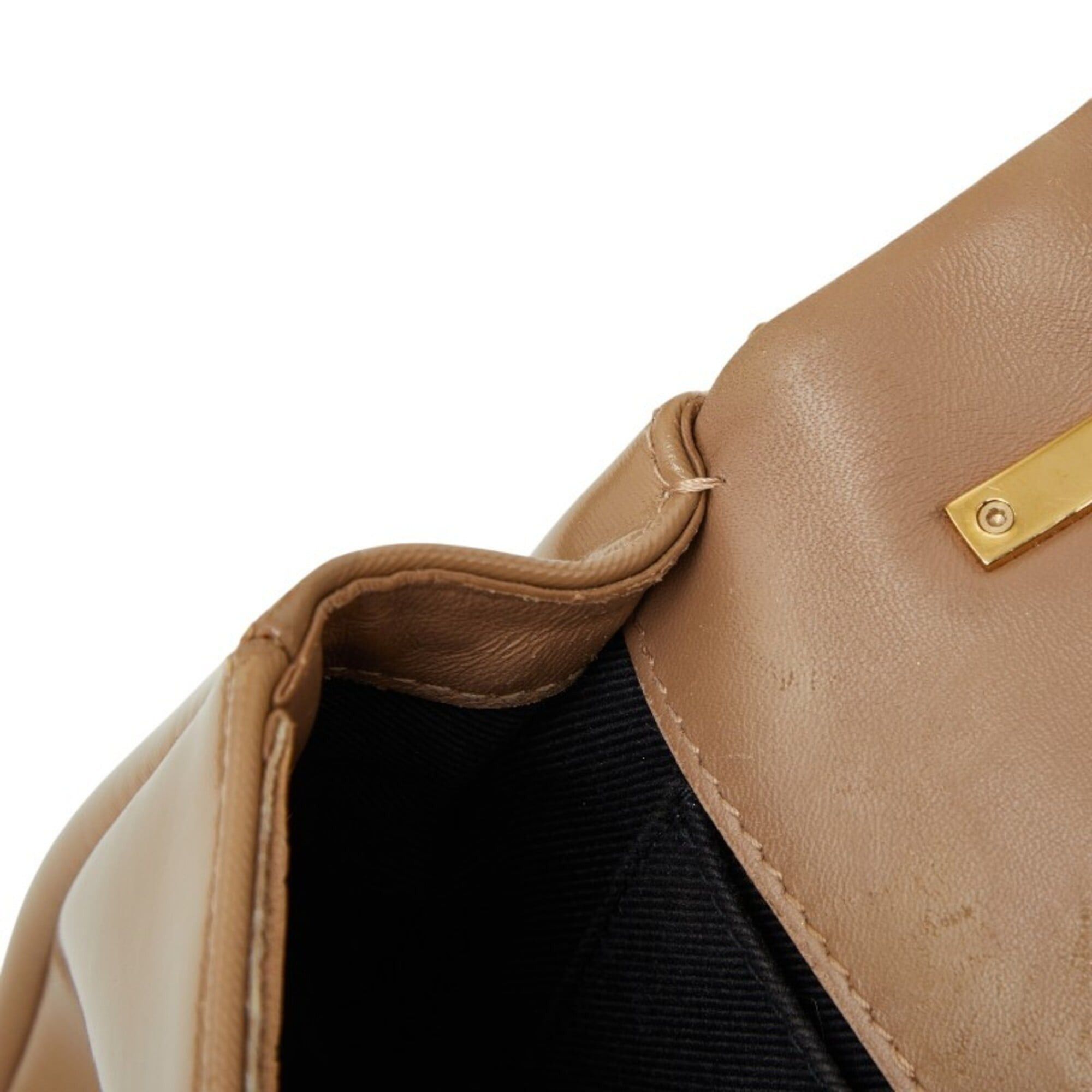 Burberry Burberry TB Small Laura Quilted Chain Shoulder Bag, Beige Leather, Women's. Size ONE SIZE - 11 Thumbnail