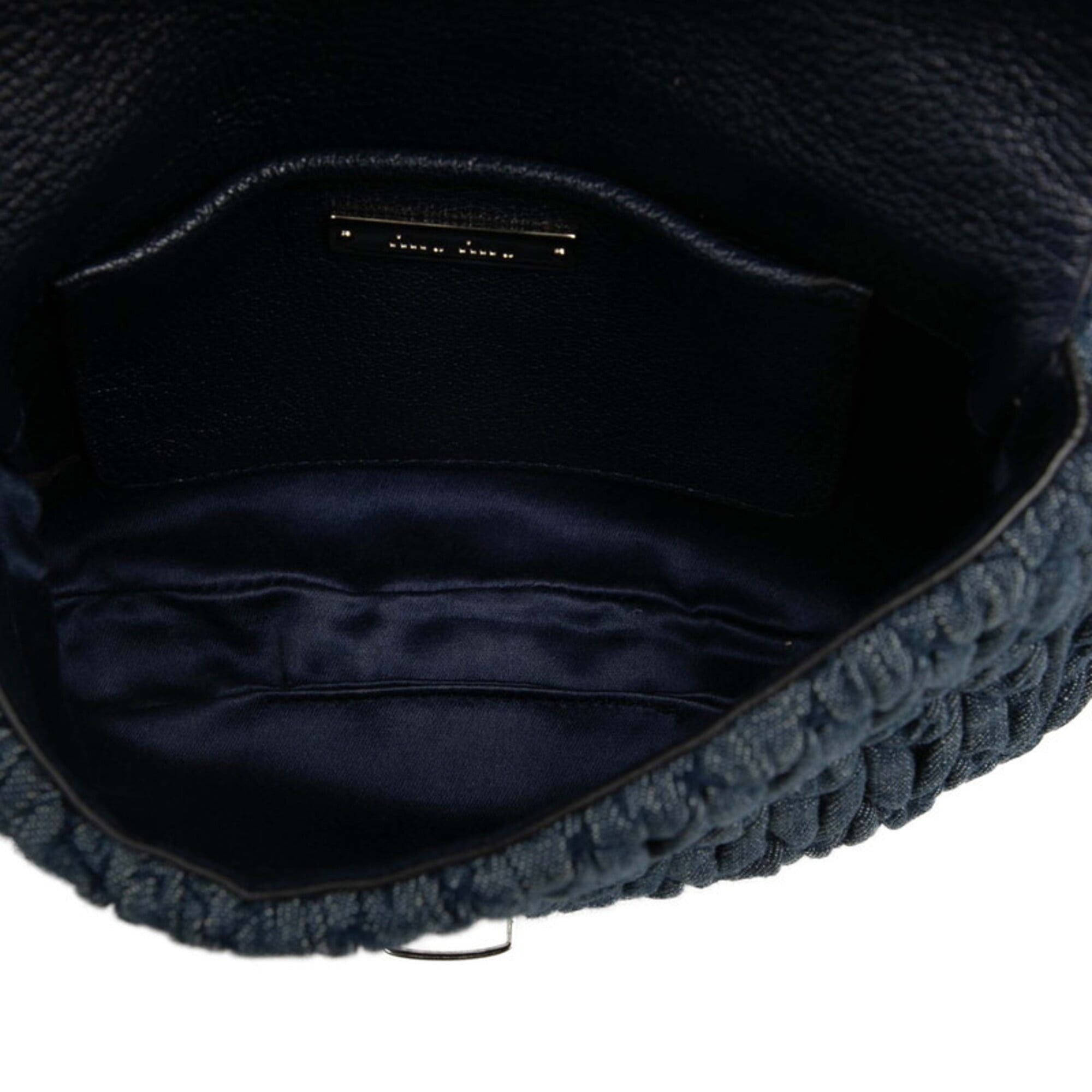 Miu Miu Miu Miu Miu Matelassé Chain Shoulder Bag, Blue Denim Leather, Women's MIUMIU Size ONE SIZE - 5 Thumbnail