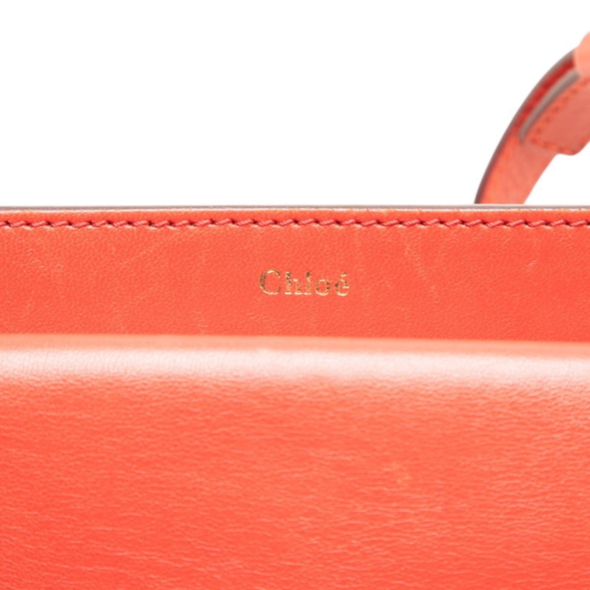 Chloe Chloé Chloe Georgia Crossbody Double Flap Shoulder Bag 03-15-50-65 Red Leather Women's Size ONE SIZE - 5 Thumbnail