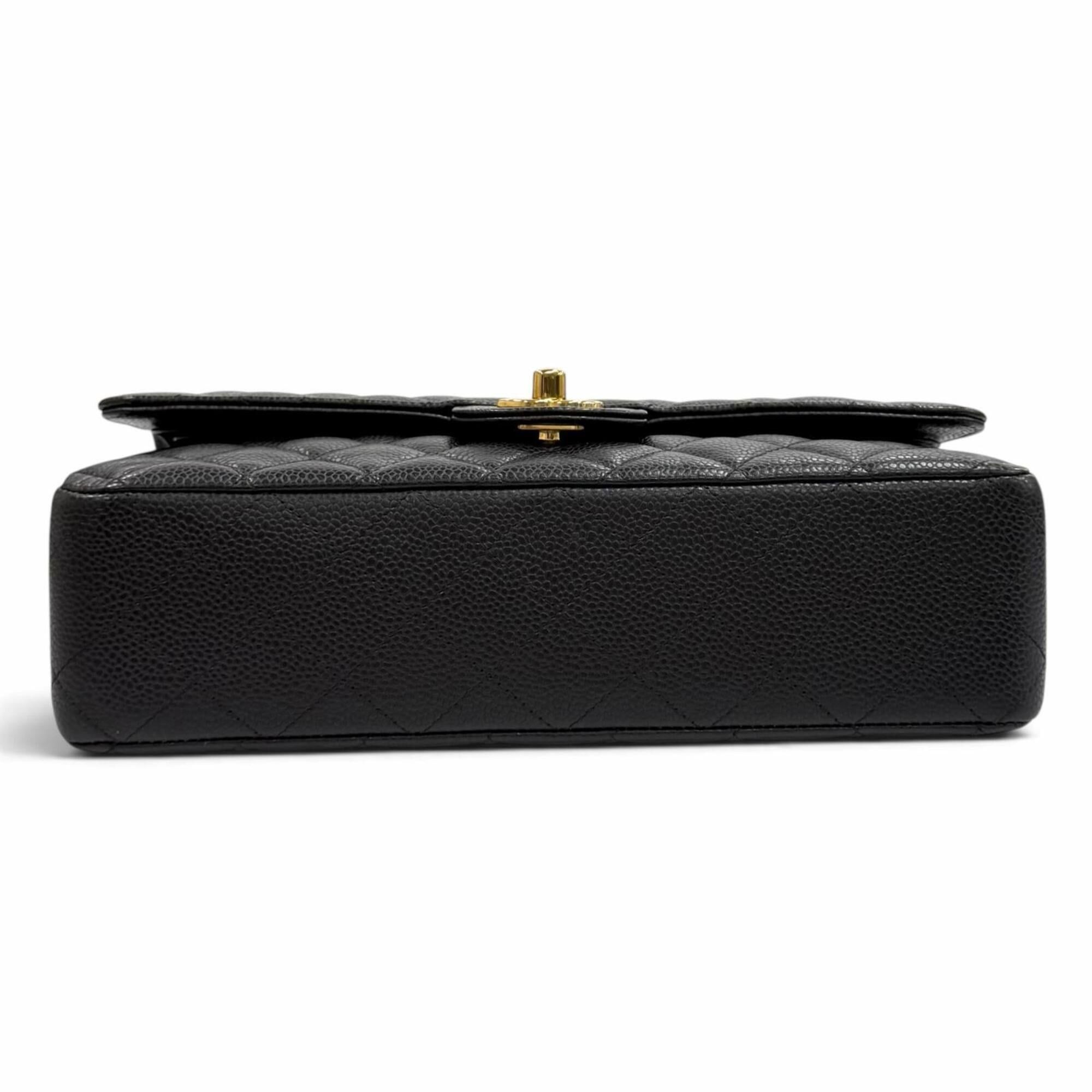 Chanel CHANEL A01112 Matelassé 25 Caviar Skin Shoulder Bag with Random Serial Number, Black Gold Hardware, Made in France, Women's, Dust Bag. Size ONE SIZE - 6 Thumbnail