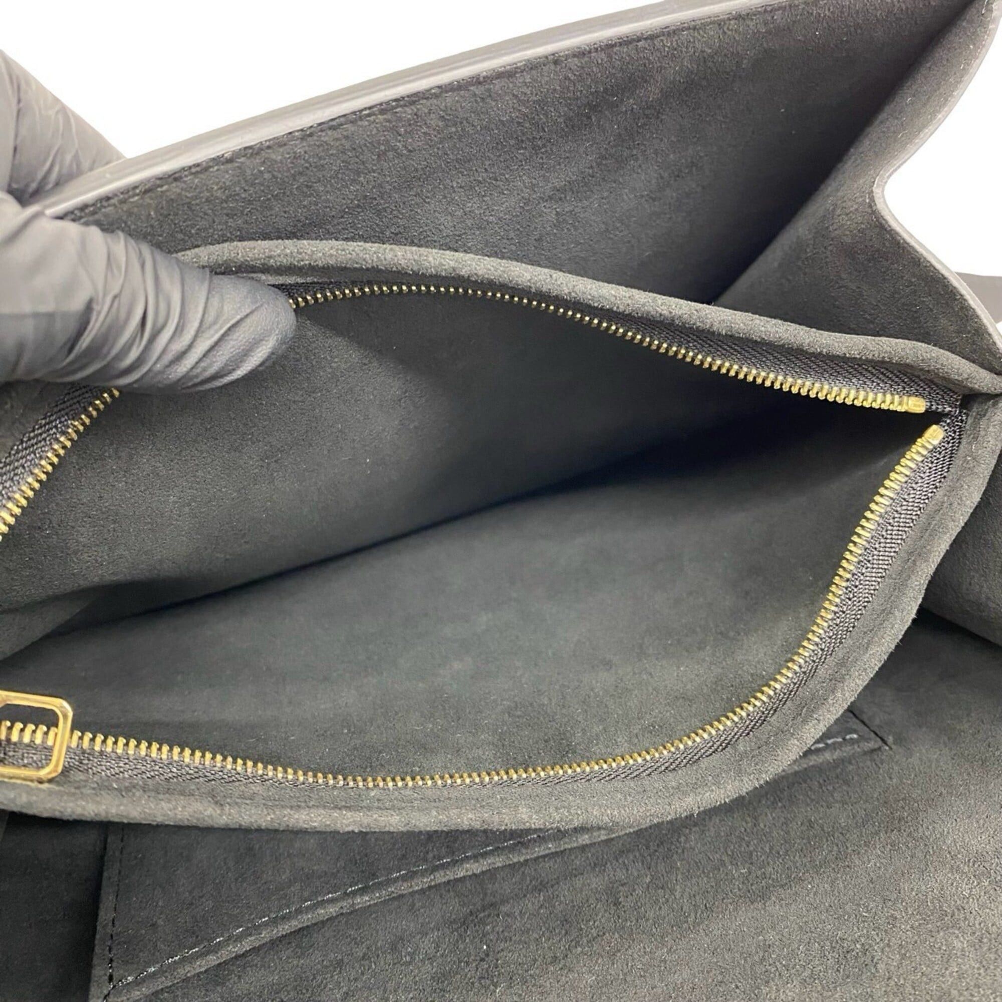 Louis Vuitton LOUIS VUITTON Dauphine MM Logo Hardware Leather Shoulder Bag Pouch Black 35794 Size ONE SIZE - 10 Thumbnail