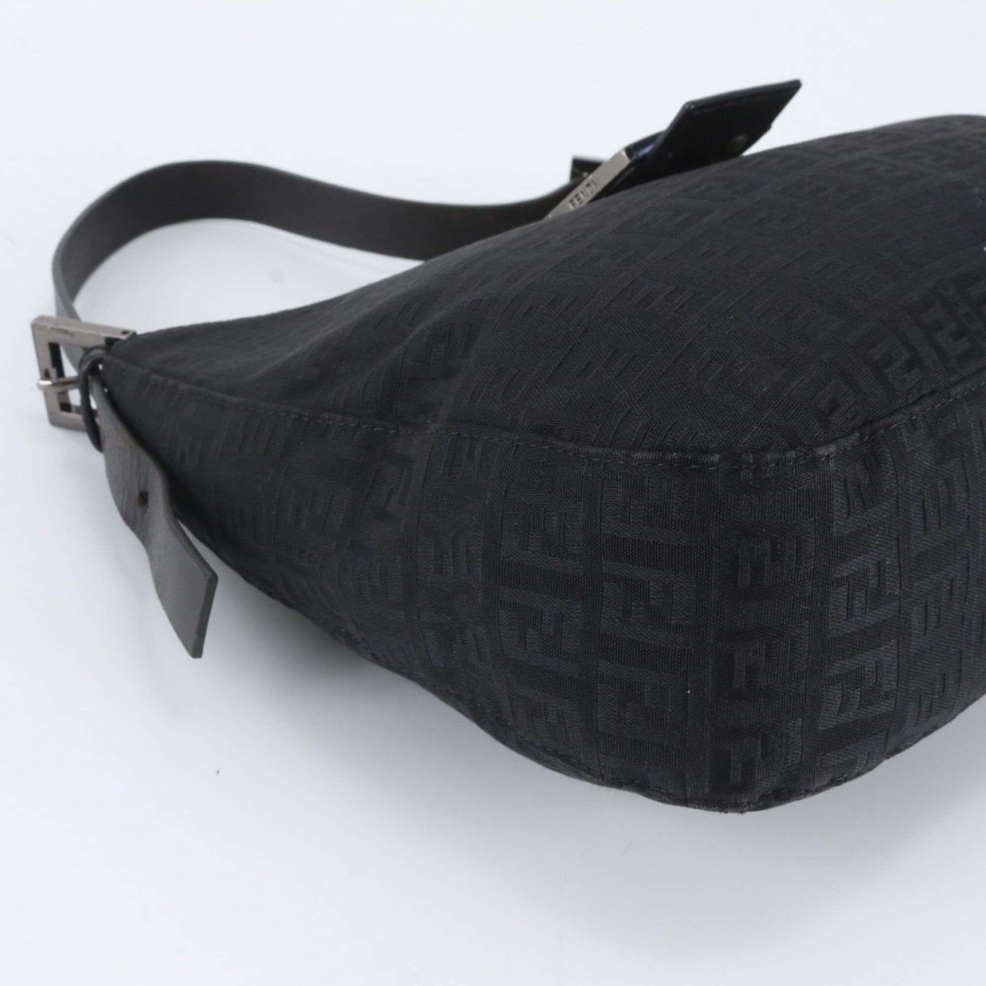 Fendi Fendi Zucchino Mamma Bucket Leather Shoulder Bag Handbag Black Women's Size ONE SIZE - 6 Thumbnail