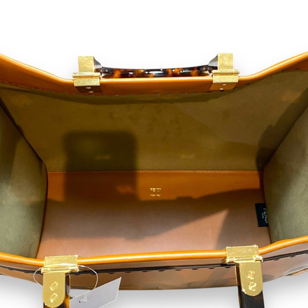 Fendi FENDI SUNSHINE Brown Calf Bag Brown Size M Size ONE SIZE - 7 Thumbnail